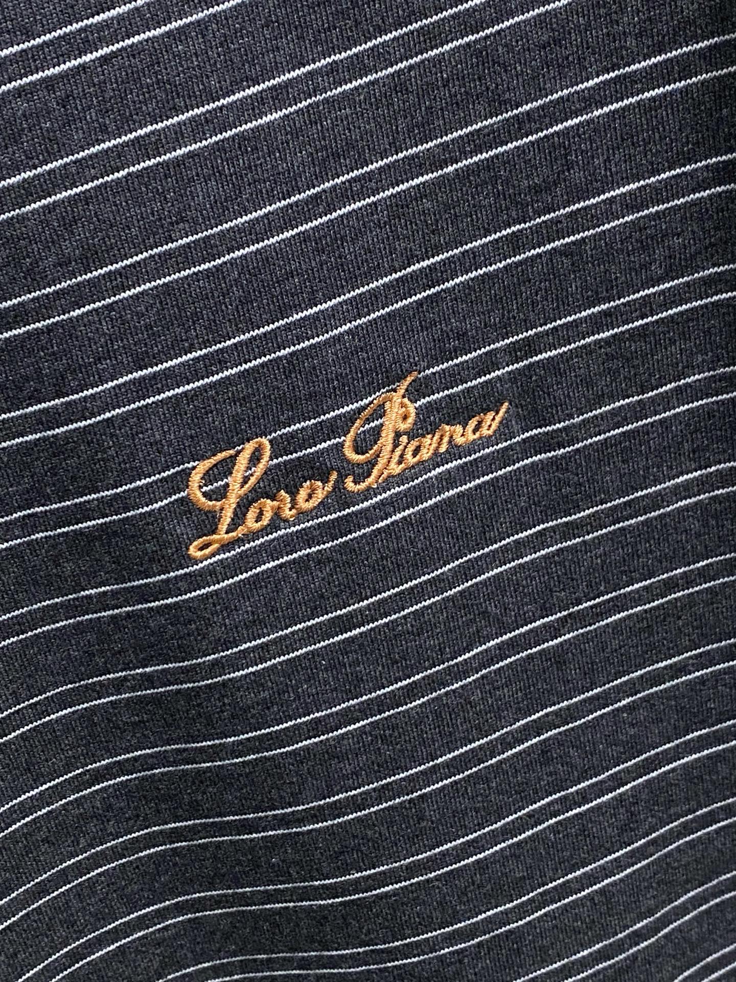 Loro Piana  新款纯棉男士休闲打底短袖T恤！高端定制 高版本 时尚百搭爆款⚠️宽松版型⚠️✨✨