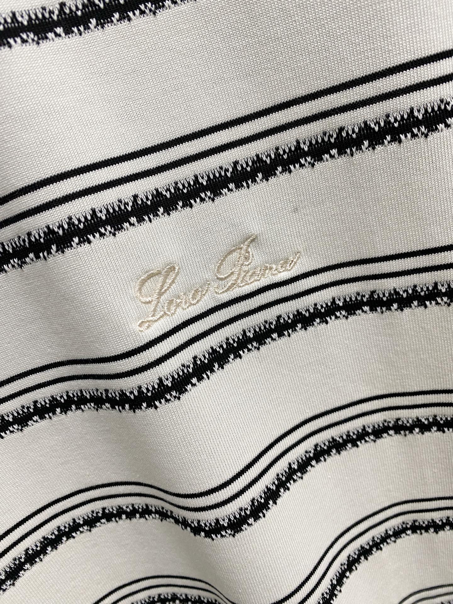 Loro Piana  新款纯棉男士休闲打底短袖T恤！高端定制 高版本 时尚百搭爆款⚠️宽松版型⚠️✨✨