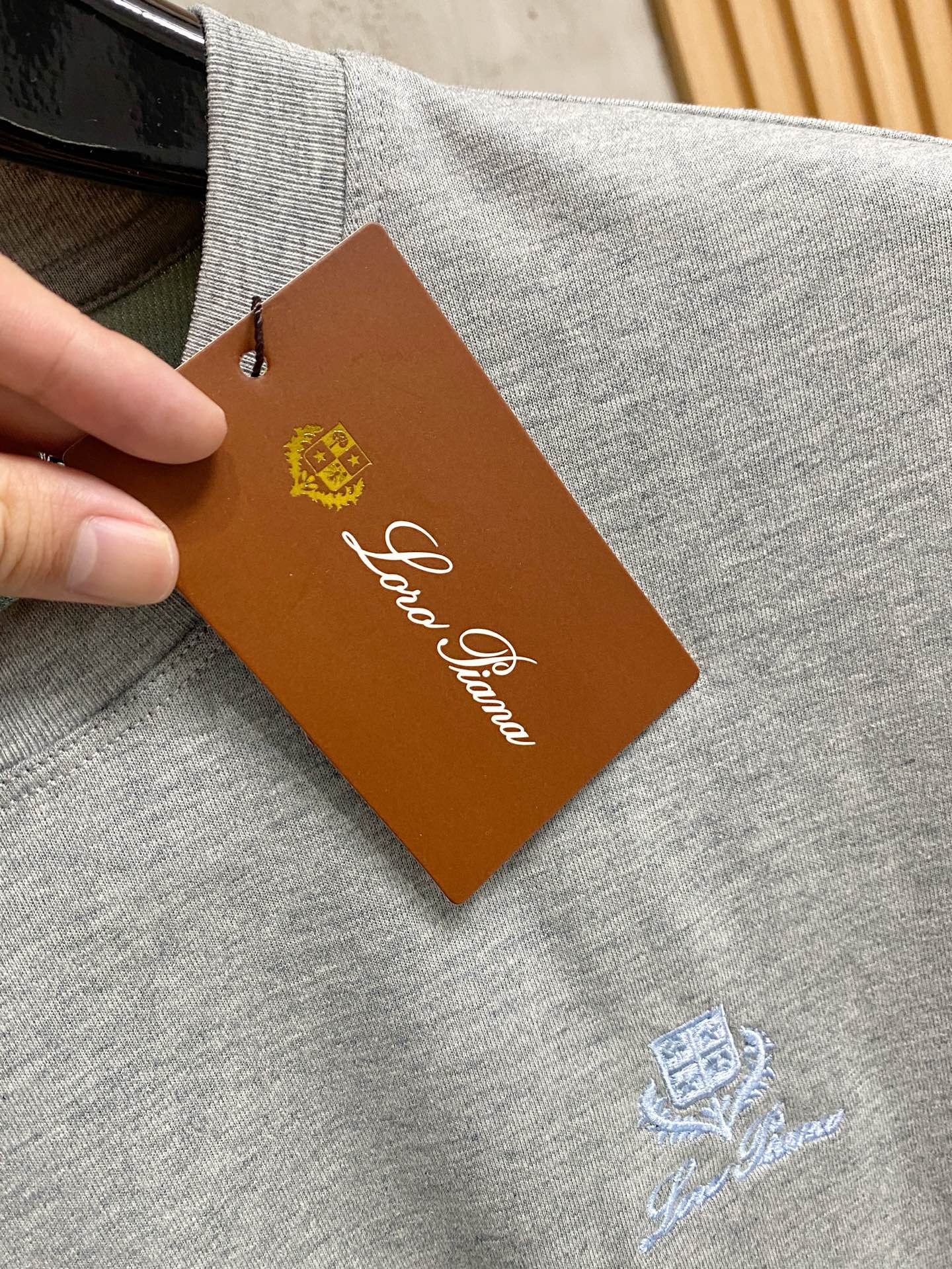 Loro Piana  新款纯棉男士休闲打底短袖T恤！高端定制 高版本 时尚百搭爆款⚠️宽松版型⚠️✨✨
