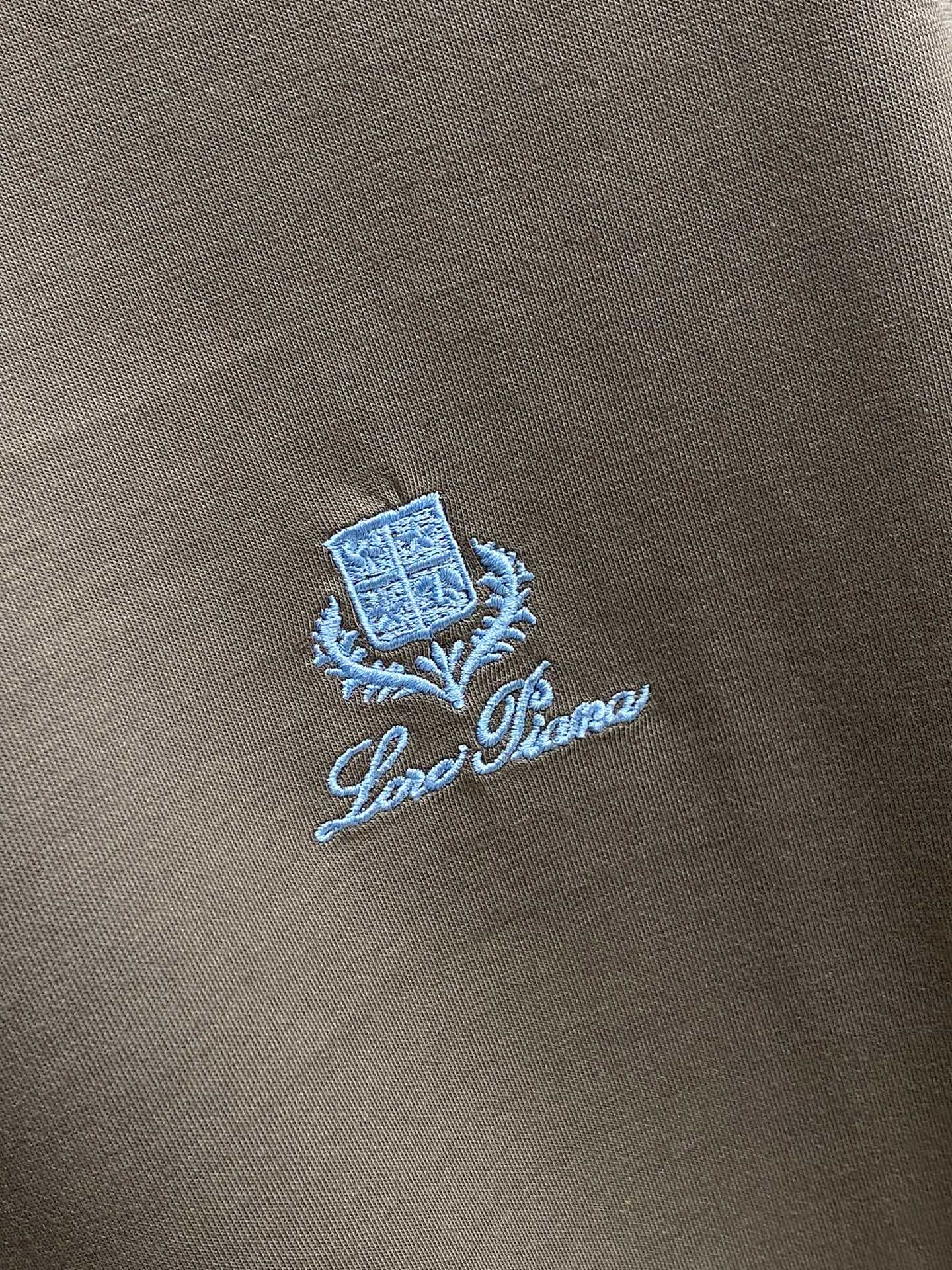 Loro Piana  新款纯棉男士休闲打底短袖T恤！高端定制 高版本 时尚百搭爆款⚠️宽松版型⚠️✨✨