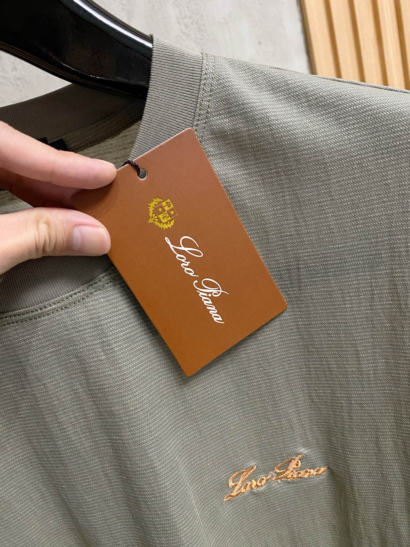 Loro Piana  新款纯棉男士休闲打底短袖T恤！高端定制 高版本 时尚百搭爆款⚠️宽松版型⚠️✨✨