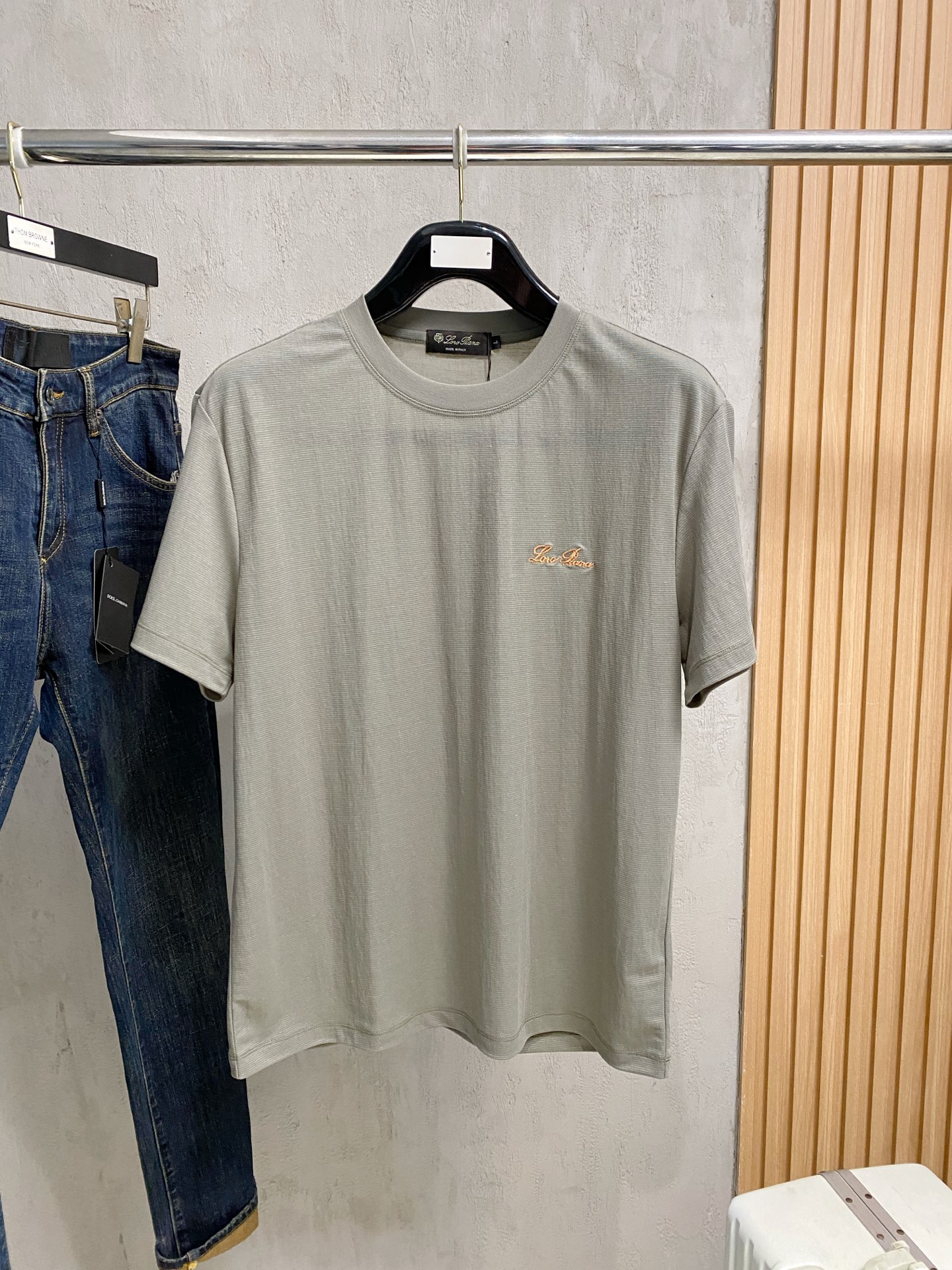 Loro Piana  新款纯棉男士休闲打底短袖T恤！高端定制 高版本 时尚百搭爆款⚠️宽松版型⚠️✨✨