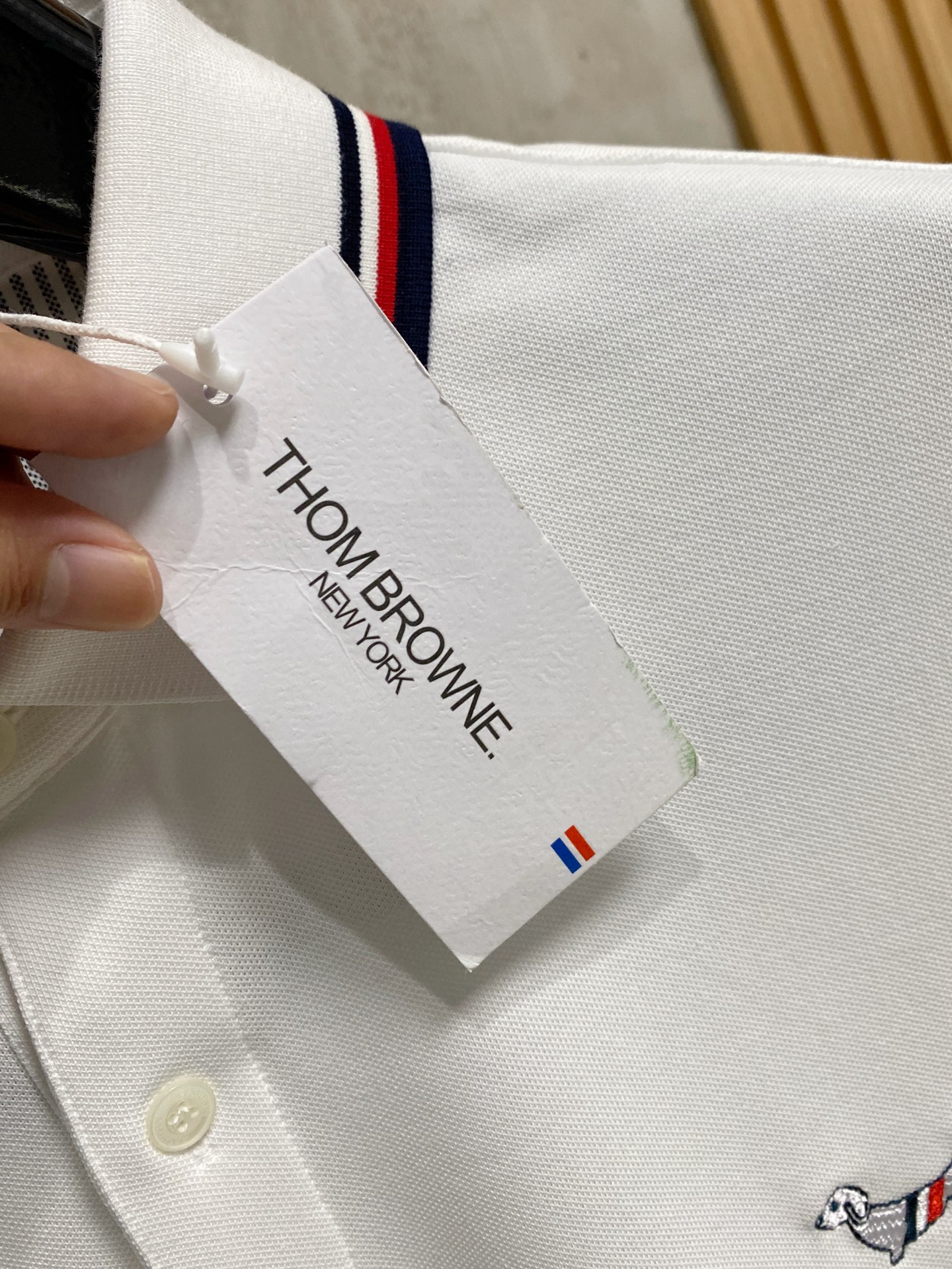 TB 重磅推荐！春夏新品 专柜在售 时尚高端男装Polo-胸前Logo个性时尚/进口顶极高密度丝光珠地，