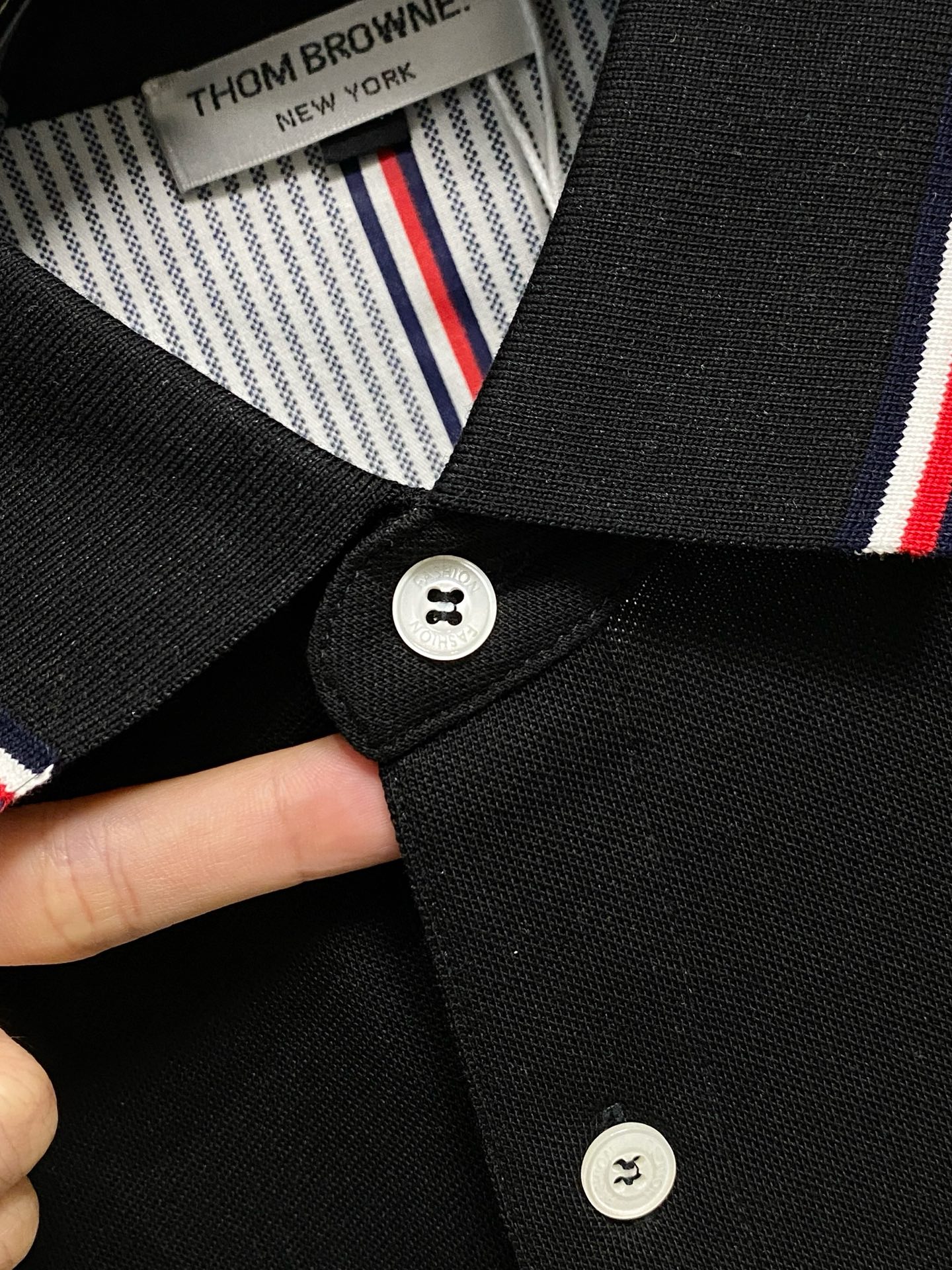 TB 重磅推荐！春夏新品 专柜在售 时尚高端男装Polo-胸前Logo个性时尚/进口顶极高密度丝光珠地，