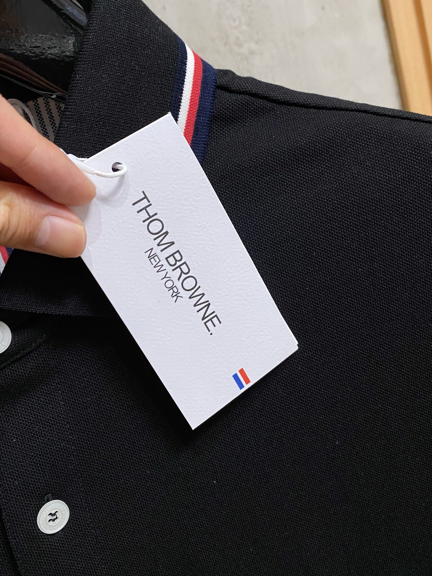 TB 重磅推荐！春夏新品 专柜在售 时尚高端男装Polo-胸前Logo个性时尚/进口顶极高密度丝光珠地，