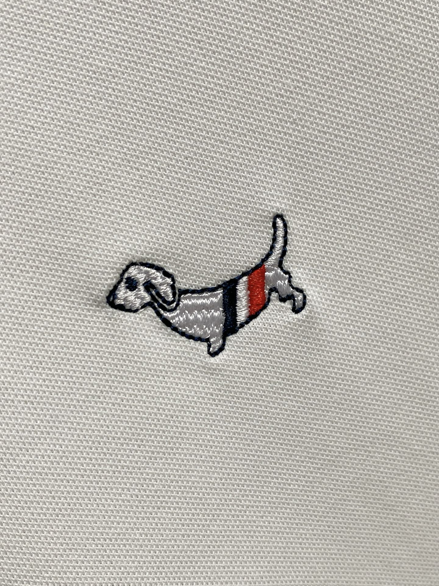 TB 重磅推荐！春夏新品 专柜在售 时尚高端男装Polo-胸前Logo个性时尚/进口顶极高密度丝光珠地，