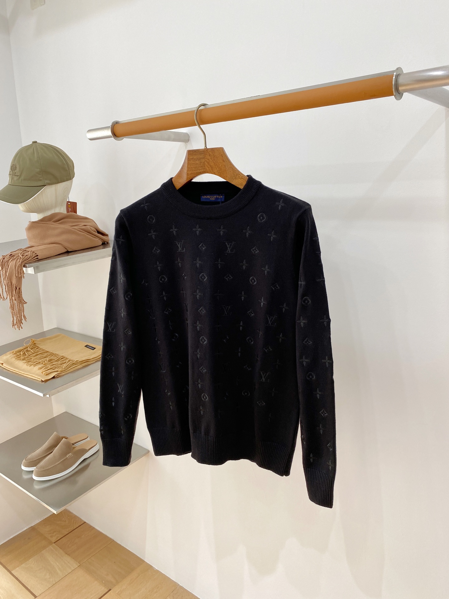 Louis Vuitton Black Monogram Sweater