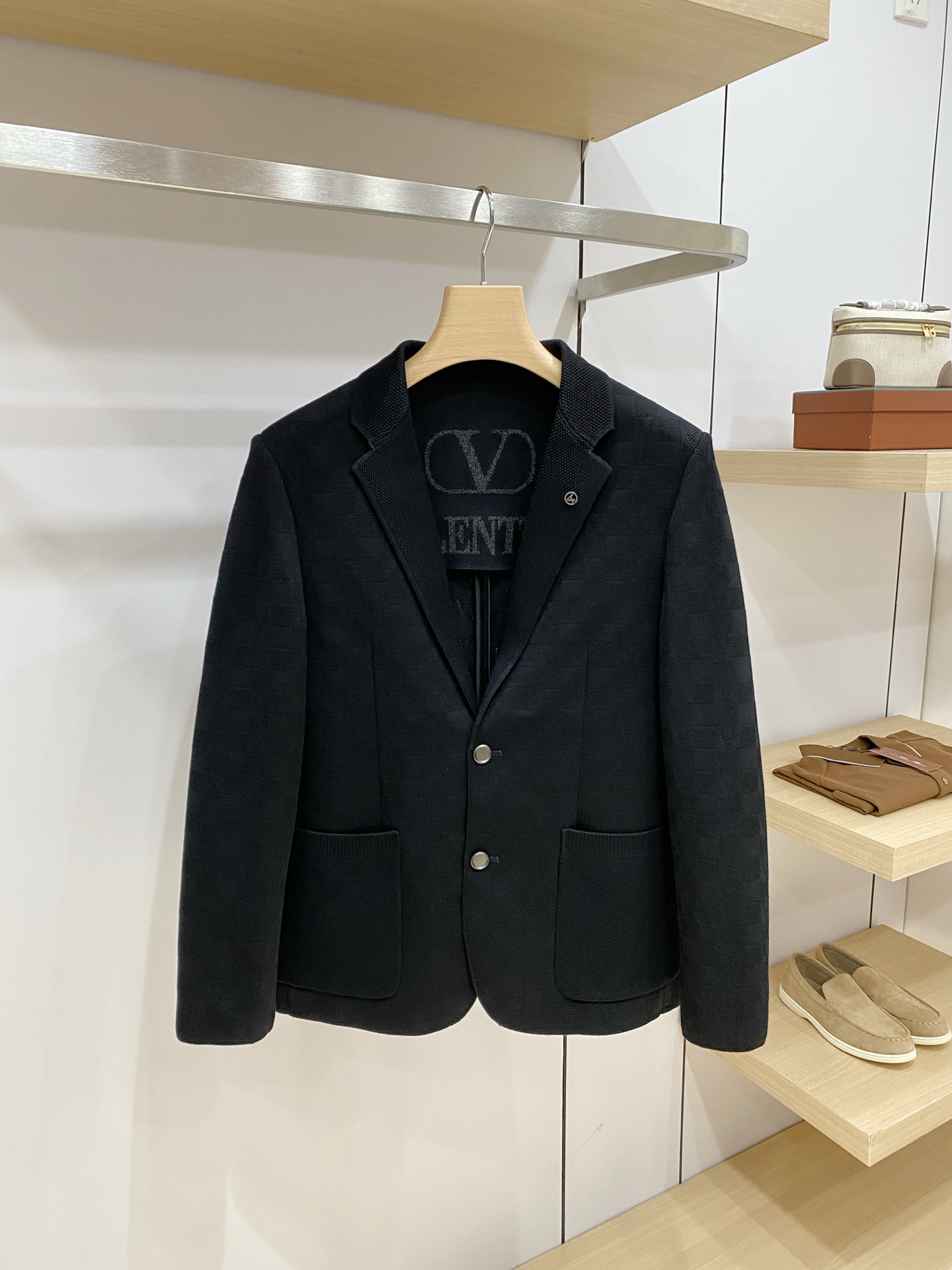Valentino Black Single Breasted Blazer