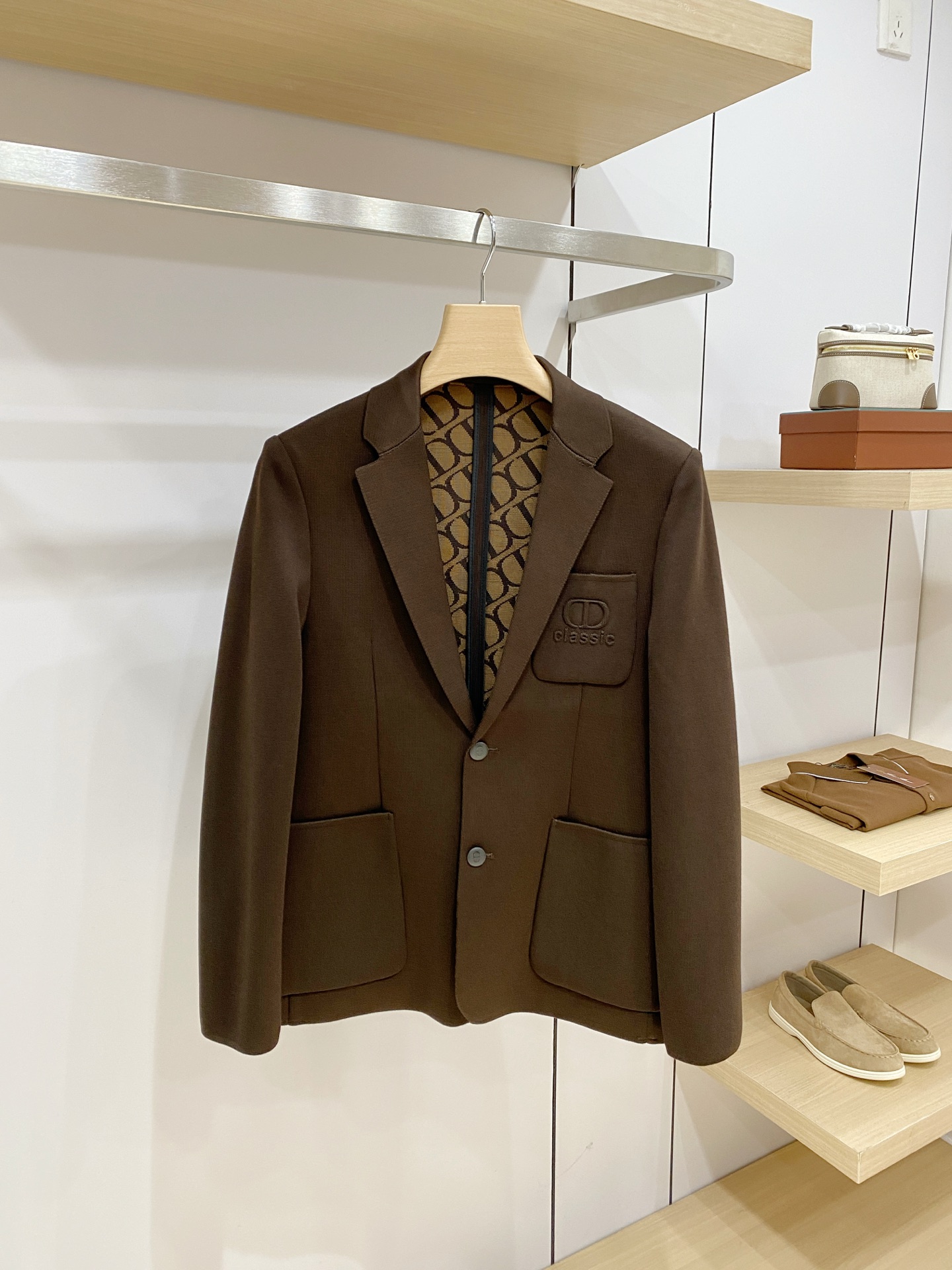 Dior Brown Patch Pocket Blazer