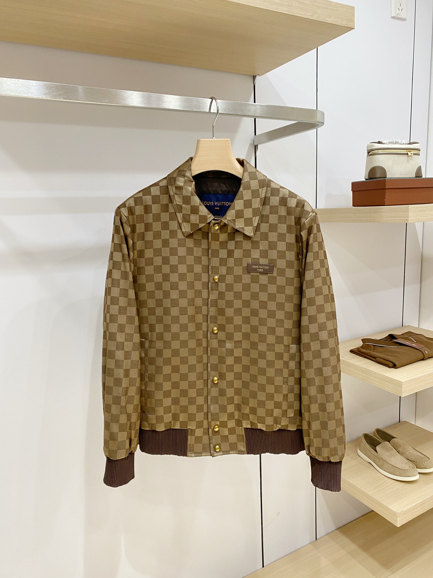 Louis Vuitton Brown Checkerboard Jacket
