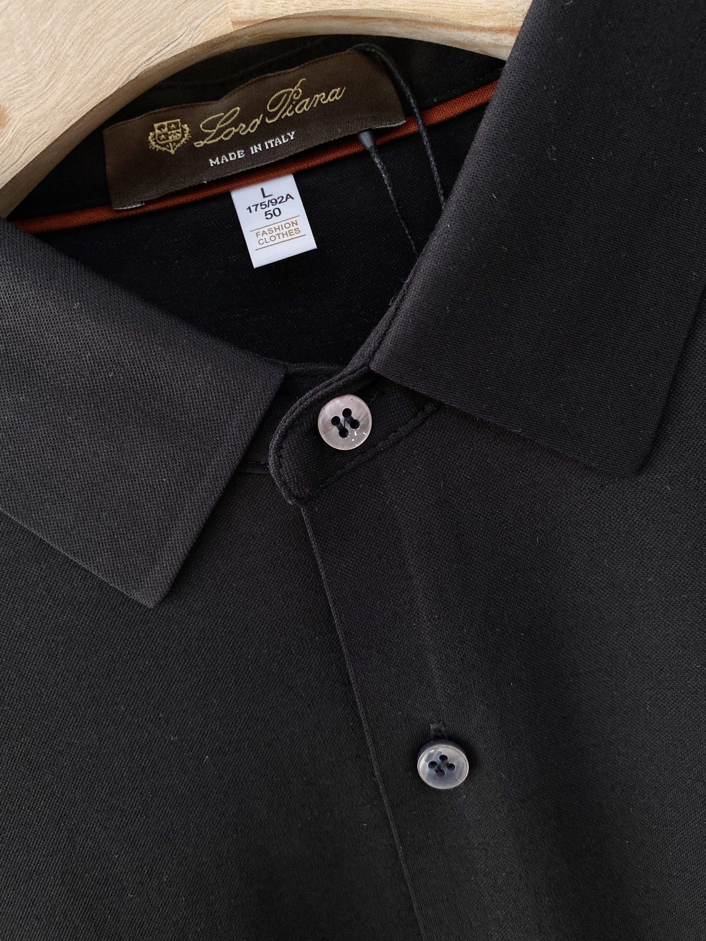 Loro Piana 独家专供新款原单男士Polo长袖高端定制 高版本 时尚百搭爆款⚠️⚠️✨✨原版进口纯棉面料 胸前l