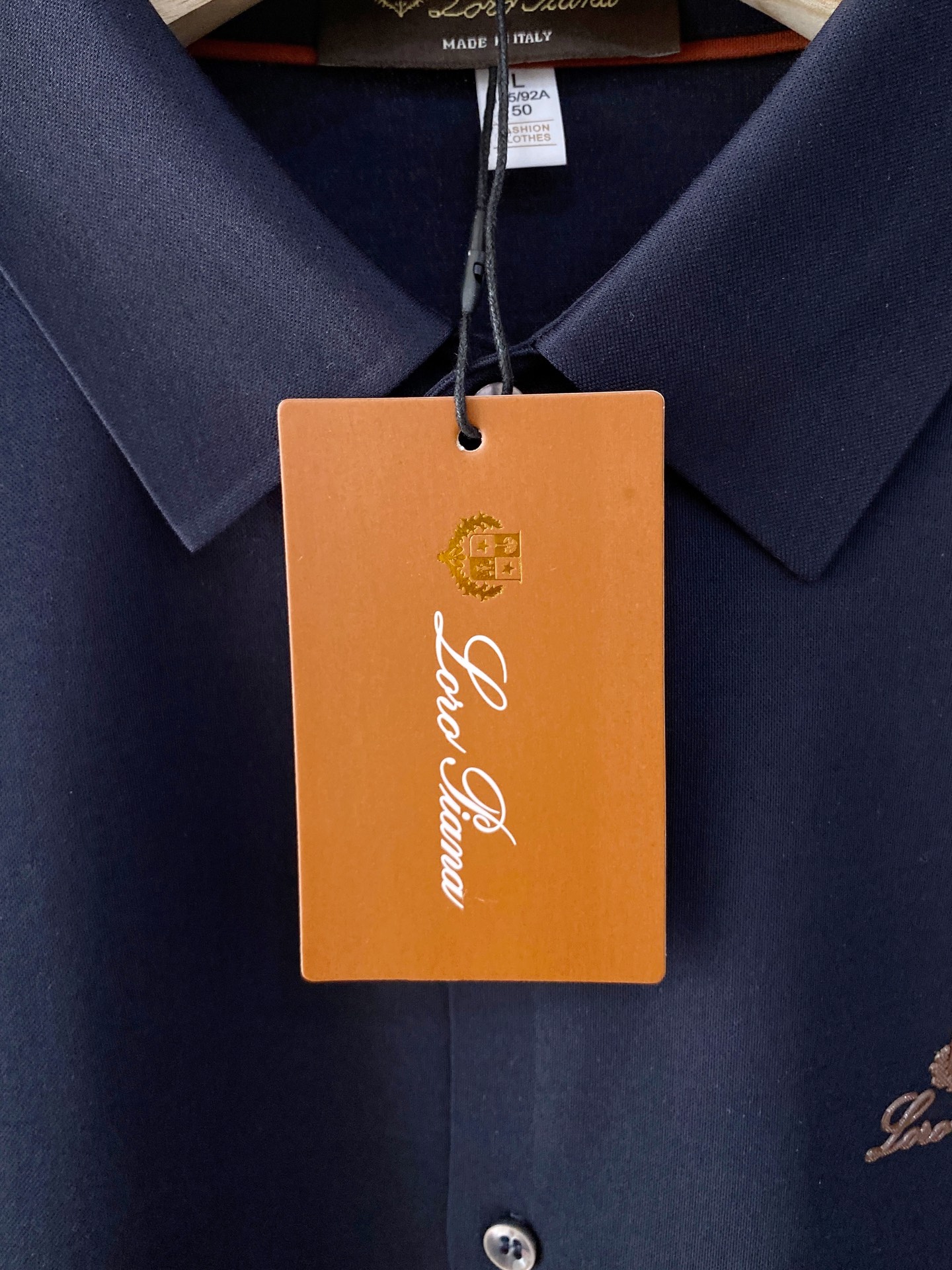 Loro Piana 独家专供新款原单男士Polo长袖高端定制 高版本 时尚百搭爆款⚠️⚠️✨✨原版进口纯棉面料 胸前l