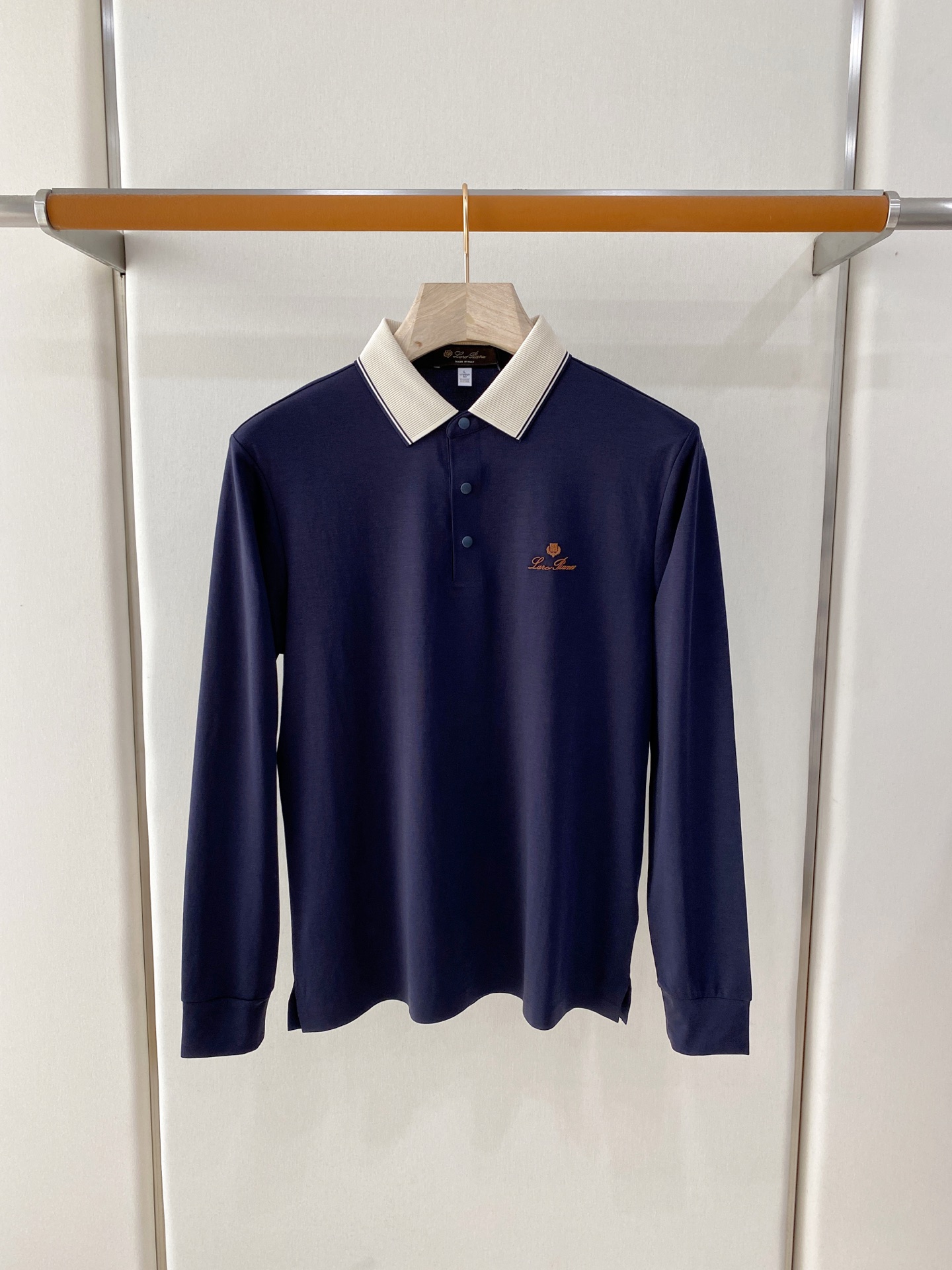 Loro Piana 独家专供新款原单男士Polo长袖高端定制 高版本 时尚百搭爆款⚠️⚠️✨✨原版进口纯棉面料 胸前l