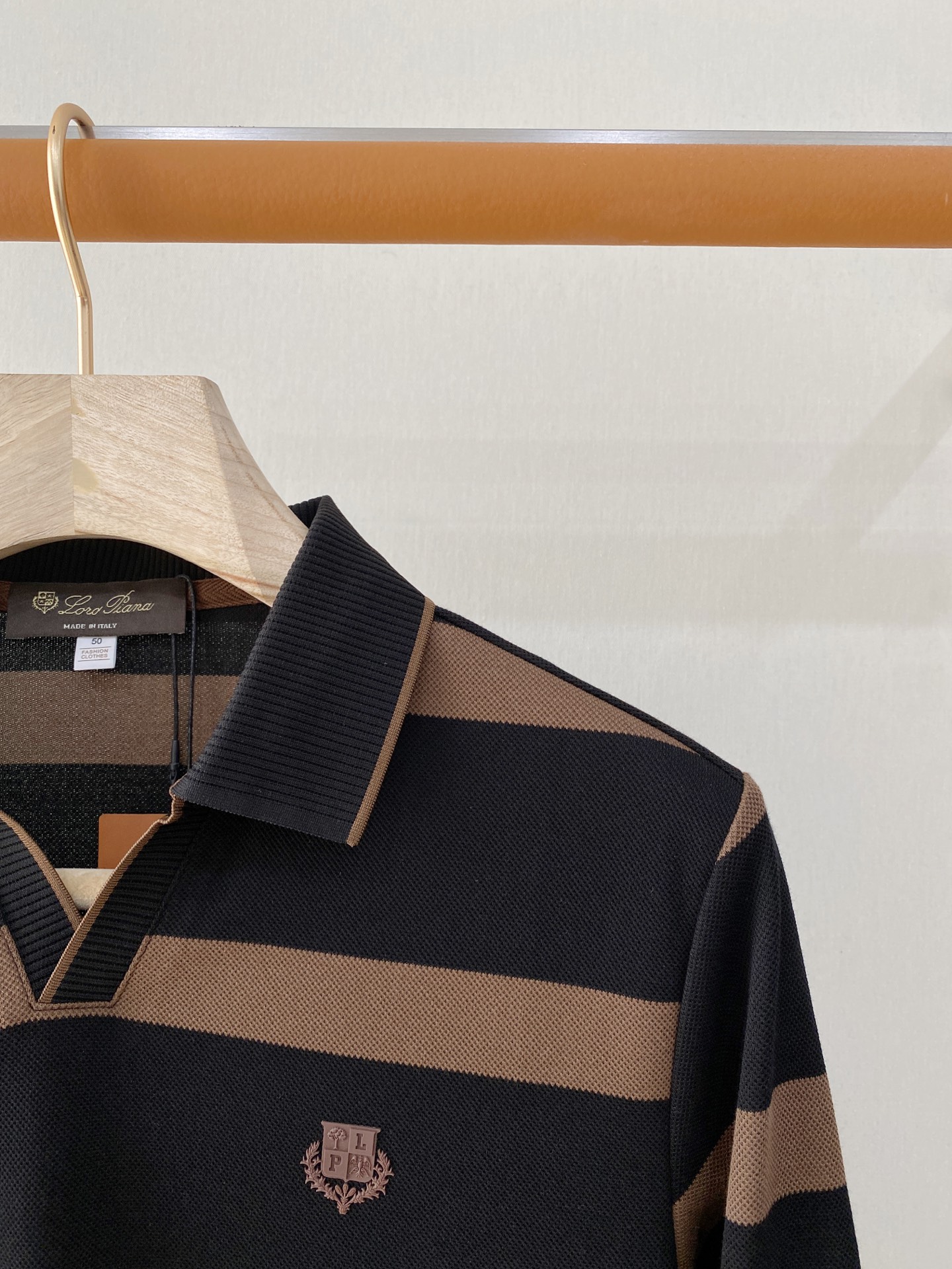 Loro Piana 独家专供新款原单男士Polo长袖高端定制 高版本 时尚百搭爆款⚠️⚠️✨✨原版进口纯棉面料 胸前l