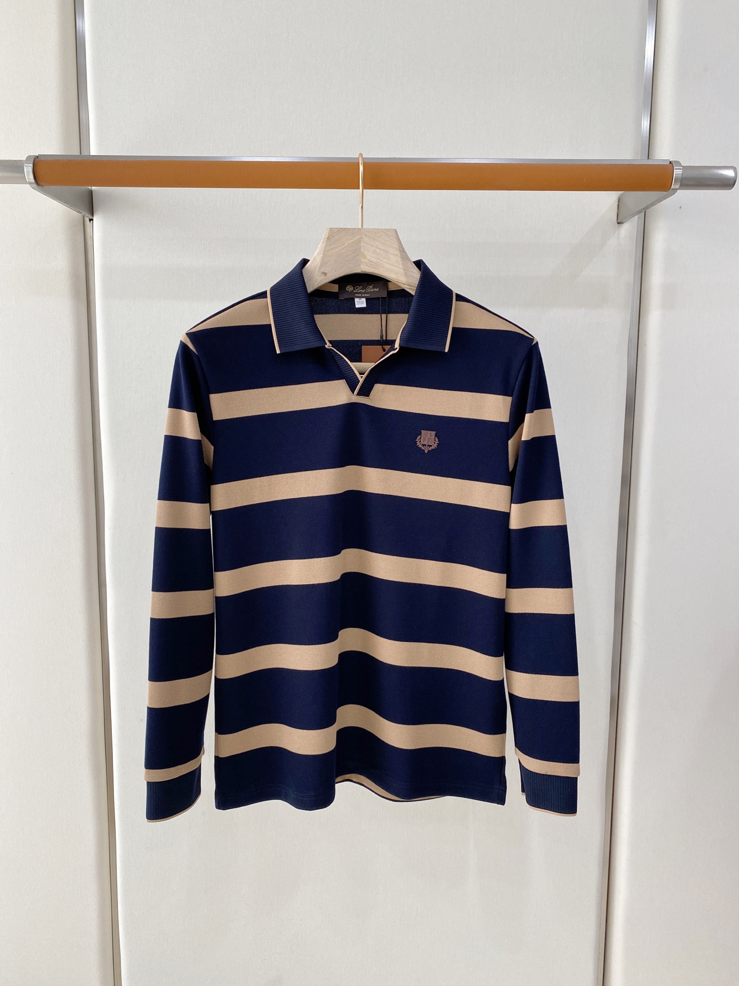 Loro Piana 独家专供新款原单男士Polo长袖高端定制 高版本 时尚百搭爆款⚠️⚠️✨✨原版进口纯棉面料 胸前l