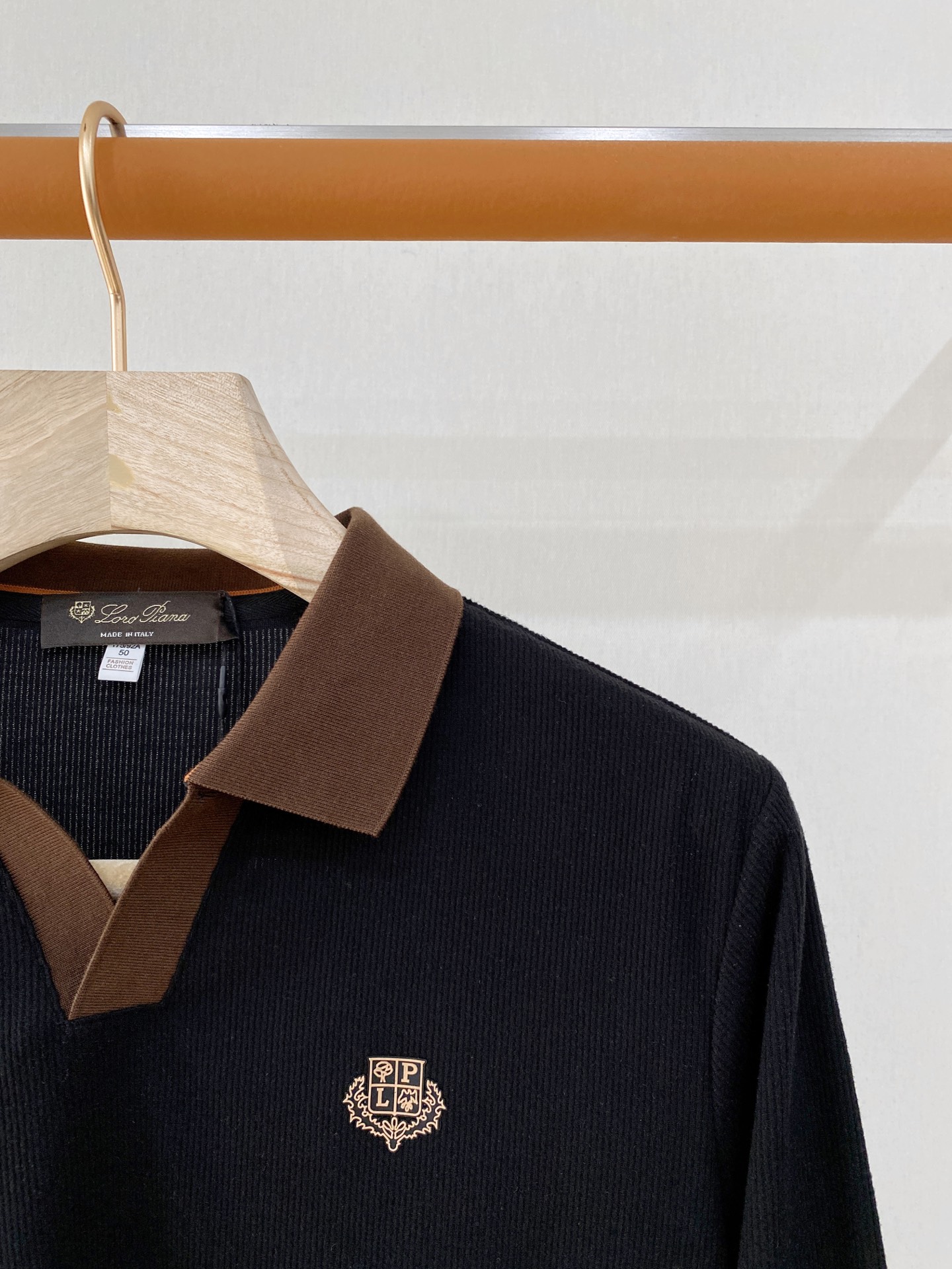 Loro Piana 独家专供新款原单男士Polo长袖高端定制 高版本 时尚百搭爆款⚠️⚠️✨✨原版进口纯棉面料 胸前l