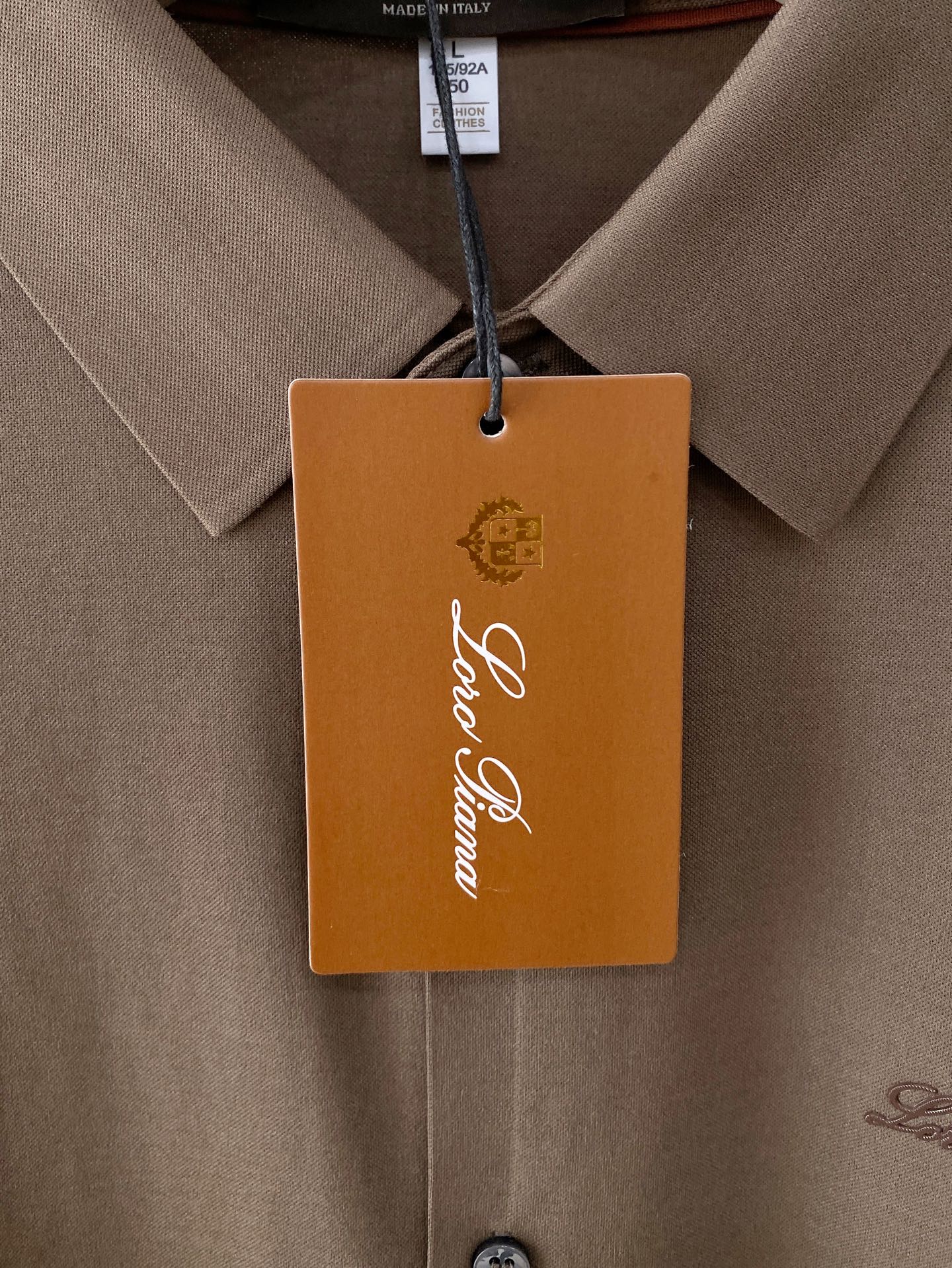 Loro Piana 独家专供新款原单男士Polo长袖高端定制 高版本 时尚百搭爆款⚠️⚠️✨✨原版进口纯棉面料 胸前l