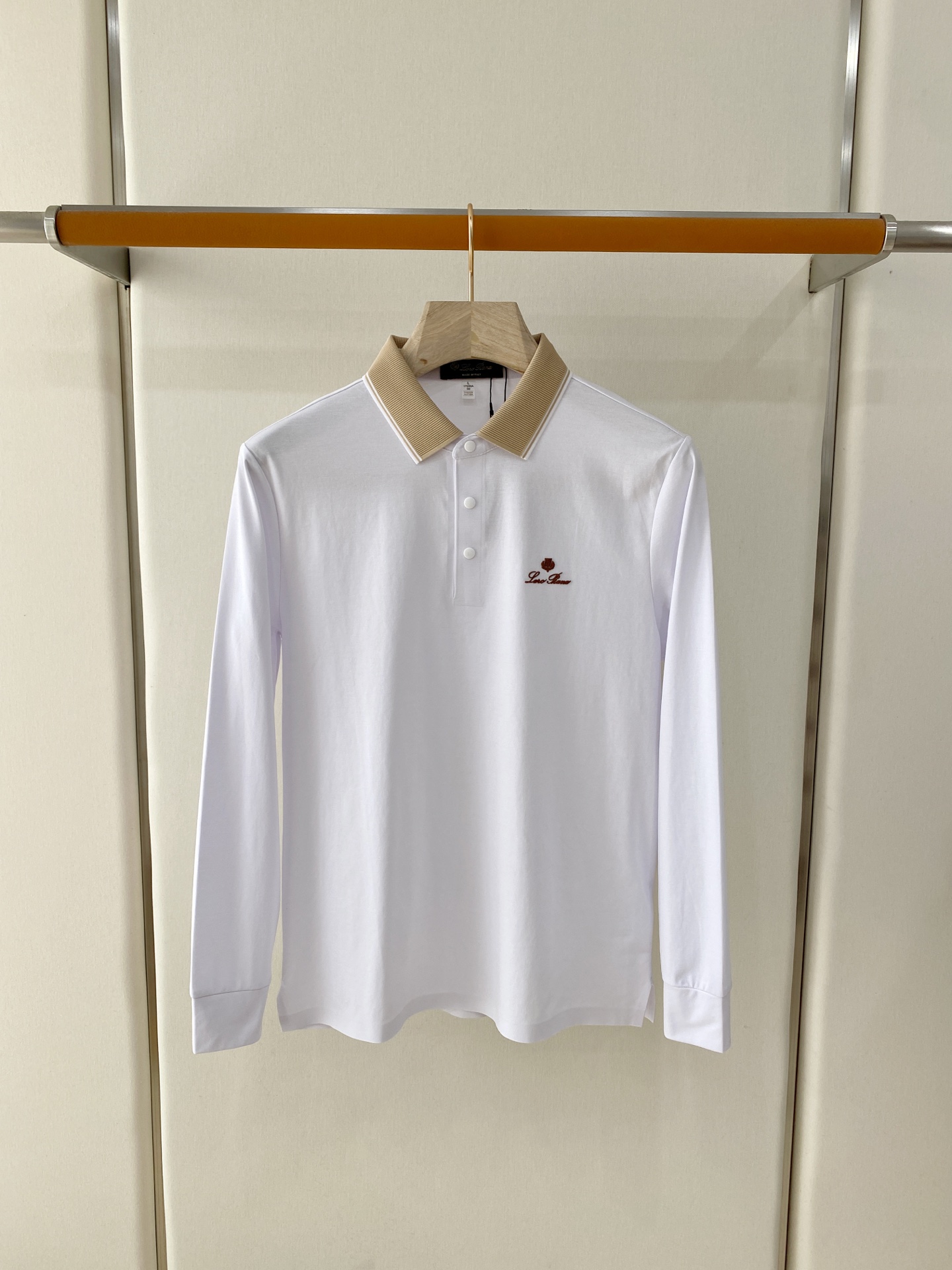 Loro Piana 独家专供新款原单男士Polo长袖高端定制 高版本 时尚百搭爆款⚠️⚠️✨✨原版进口纯棉面料 胸前l