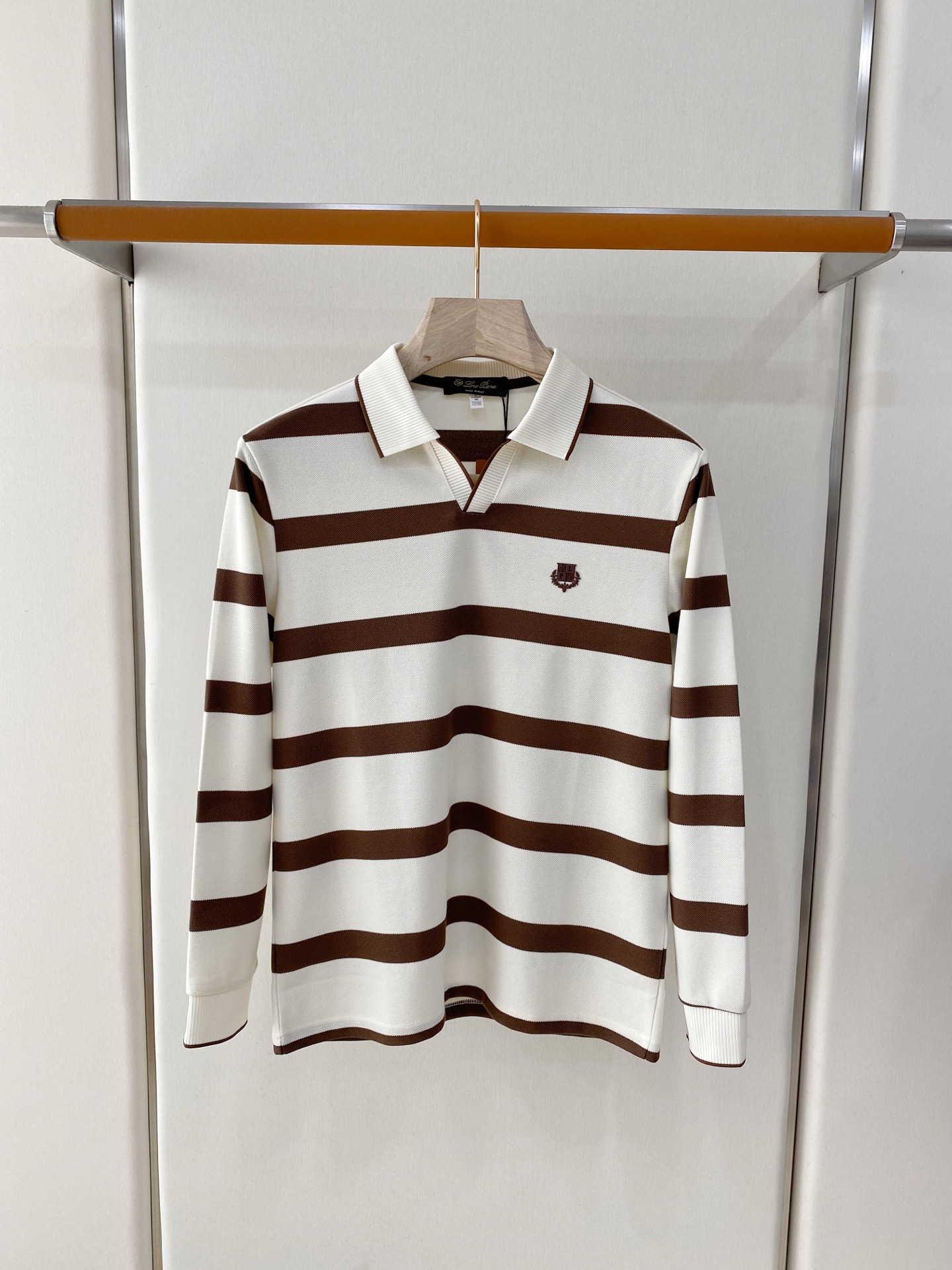 Loro Piana 独家专供新款原单男士Polo长袖高端定制 高版本 时尚百搭爆款⚠️⚠️✨✨原版进口纯棉面料 胸前l
