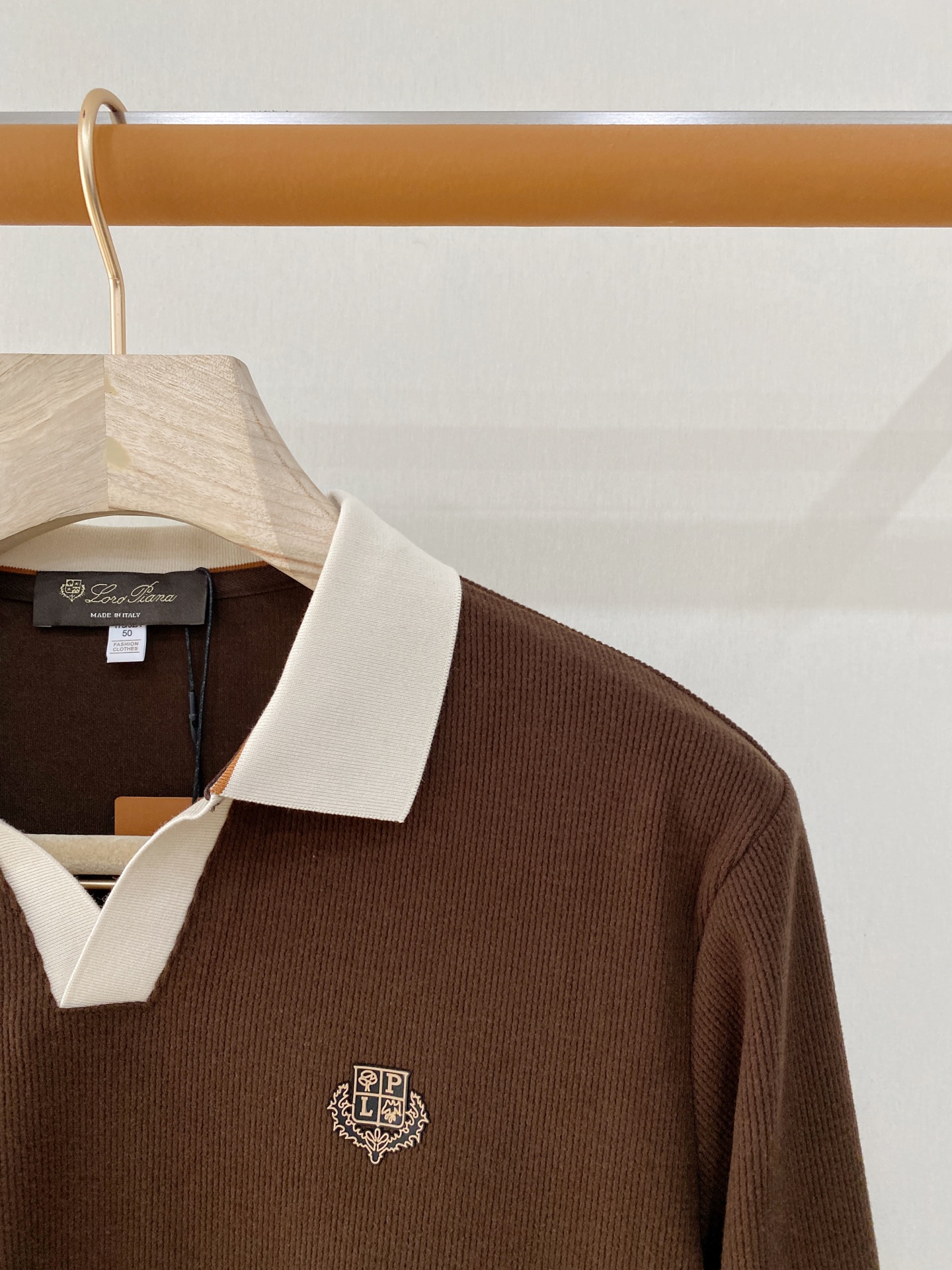 Loro Piana 独家专供新款原单男士Polo长袖高端定制 高版本 时尚百搭爆款⚠️⚠️✨✨原版进口纯棉面料 胸前l