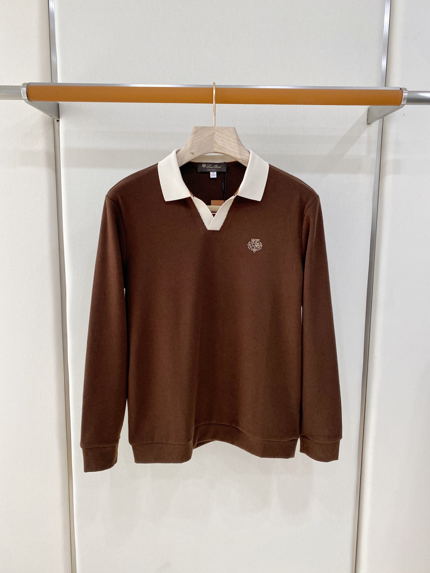 Loro Piana 独家专供新款原单男士Polo长袖高端定制 高版本 时尚百搭爆款⚠️⚠️✨✨原版进口纯棉面料 胸前l