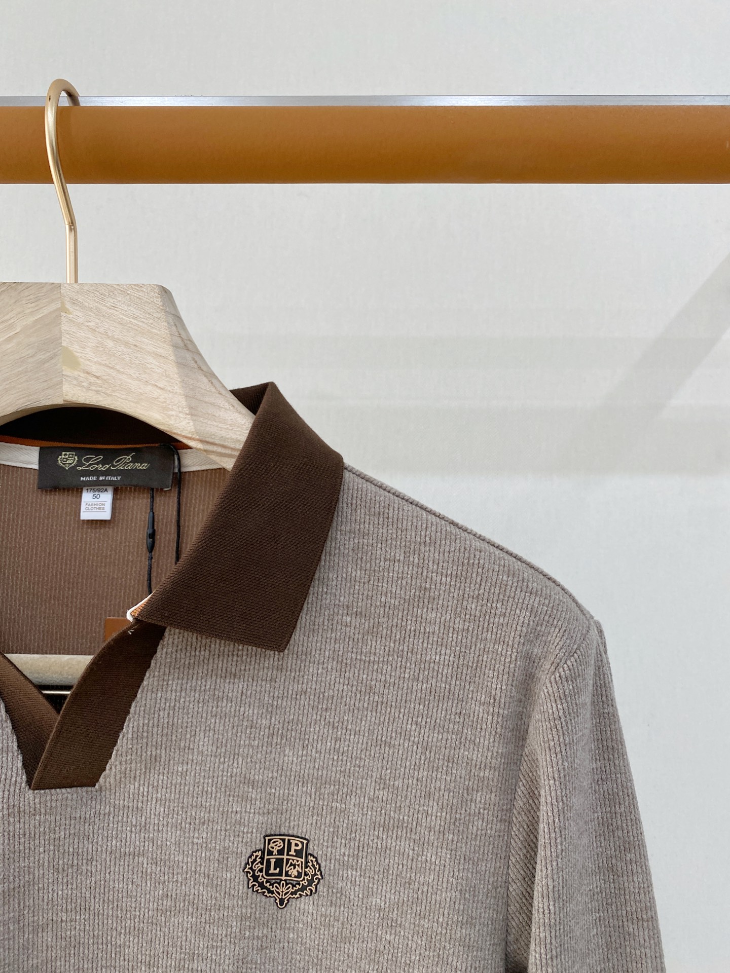 Loro Piana 独家专供新款原单男士Polo长袖高端定制 高版本 时尚百搭爆款⚠️⚠️✨✨原版进口纯棉面料 胸前l