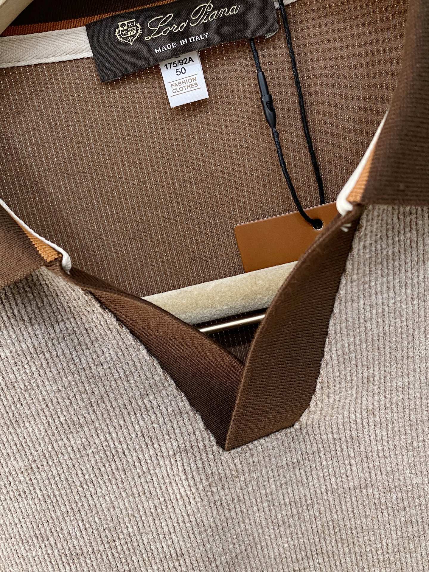 Loro Piana 独家专供新款原单男士Polo长袖高端定制 高版本 时尚百搭爆款⚠️⚠️✨✨原版进口纯棉面料 胸前l
