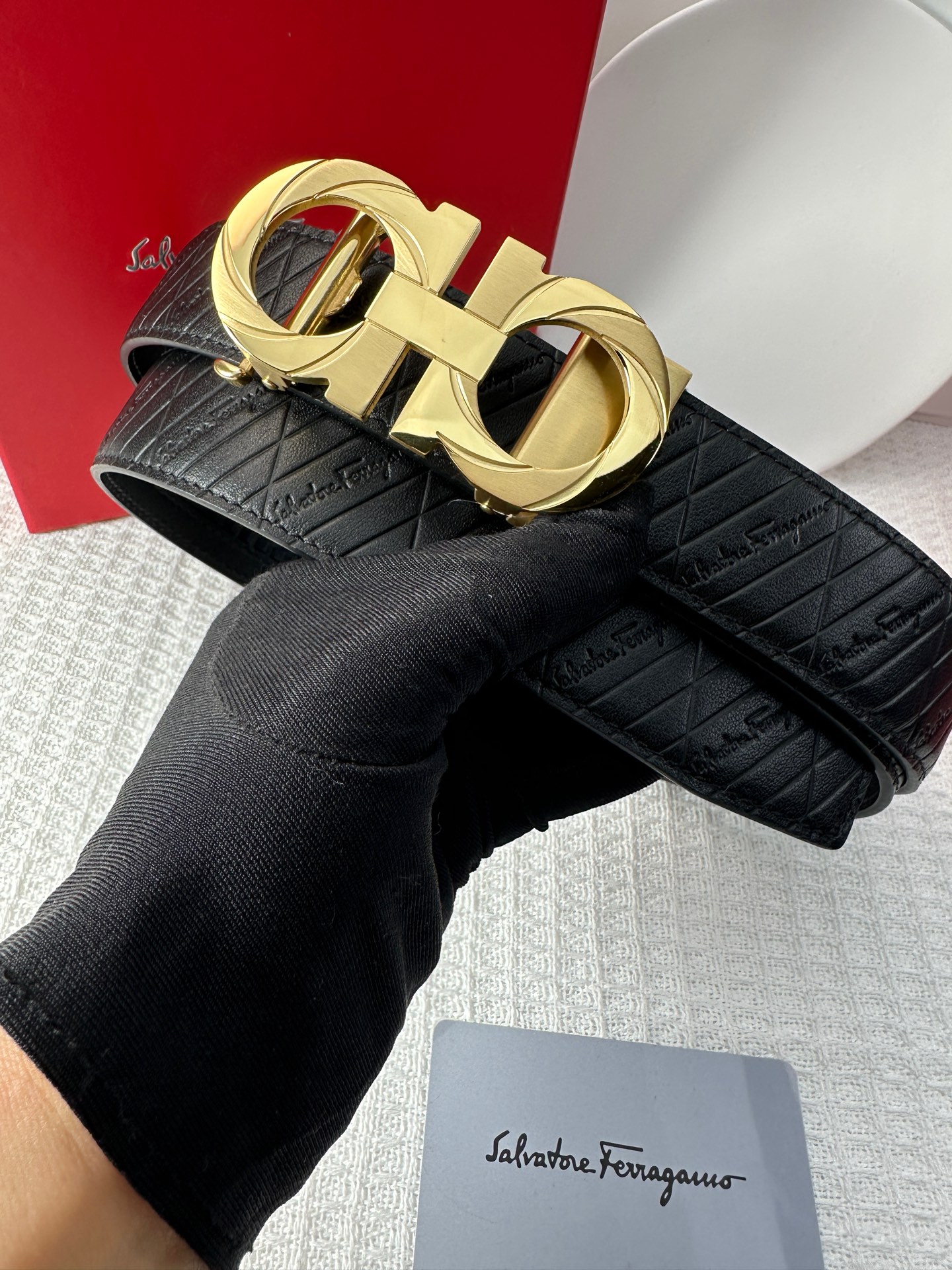 [Ferragamo Belts]Ferragamo new high-quality 3.5 automatic buttoned calfskin Th