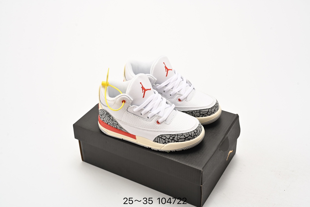 图片[3]-🈴️ 童鞋 Air Jordan 3 Retro 乔丹三代Aj3儿童实战篮球鞋 尺码：25～35-选品中心