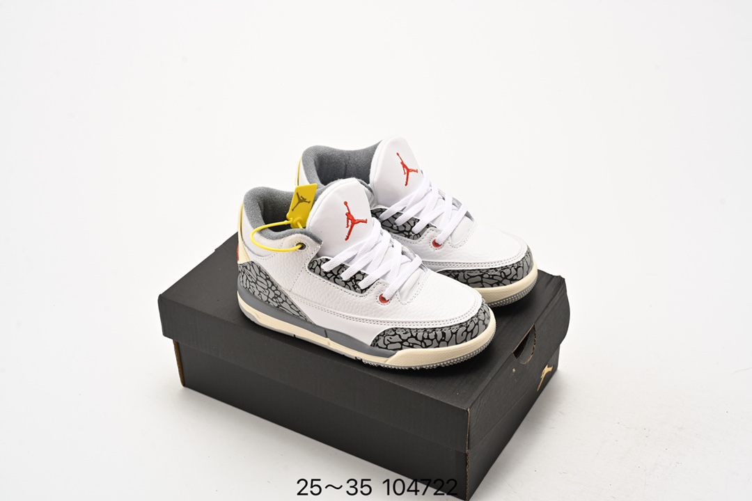 图片[9]-🈴️ 童鞋 Air Jordan 3 Retro 乔丹三代Aj3儿童实战篮球鞋 尺码：25～35-选品中心