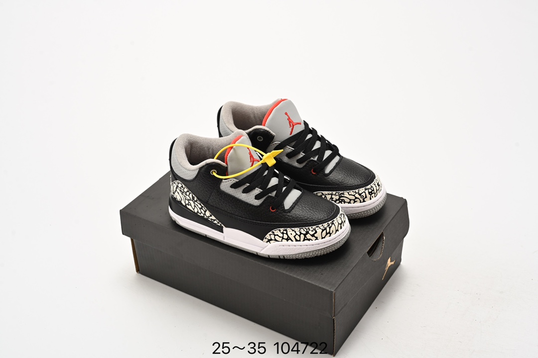 图片[8]-🈴️ 童鞋 Air Jordan 3 Retro 乔丹三代Aj3儿童实战篮球鞋 尺码：25～35-选品中心