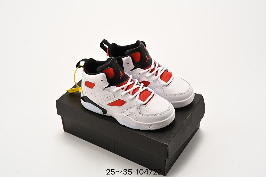 图片[6]-🈴️ 童鞋 Air Jordan Fltclb‘91 AJ 乔丹篮球鞋 全鞋身原档案刺绣细节精准还原 后跟内置原厂MD缓震中底内置搭载 货号： DC7329 尺码：25-35-选品中心