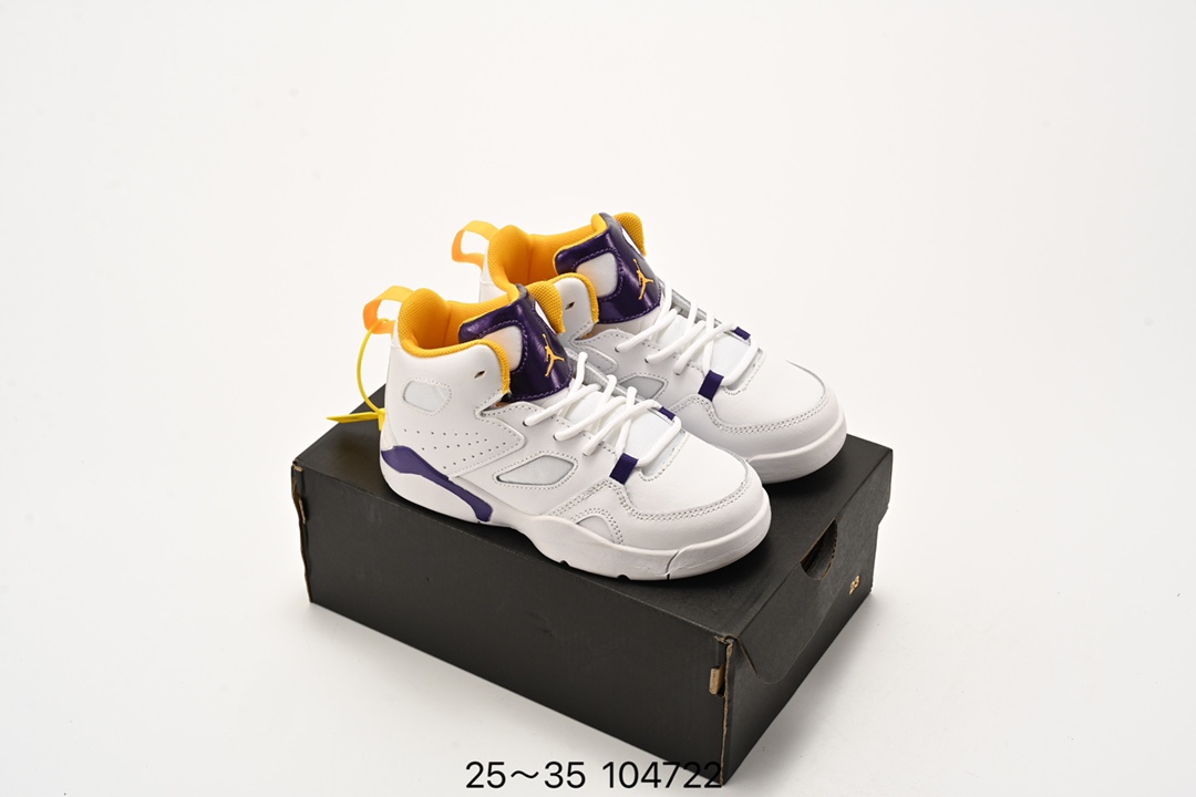 图片[3]-🈴️ 童鞋 Air Jordan Fltclb‘91 AJ 乔丹篮球鞋 全鞋身原档案刺绣细节精准还原 后跟内置原厂MD缓震中底内置搭载 货号： DC7329 尺码：25-35-选品中心