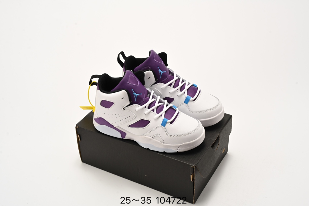 图片[2]-🈴️ 童鞋 Air Jordan Fltclb‘91 AJ 乔丹篮球鞋 全鞋身原档案刺绣细节精准还原 后跟内置原厂MD缓震中底内置搭载 货号： DC7329 尺码：25-35-选品中心