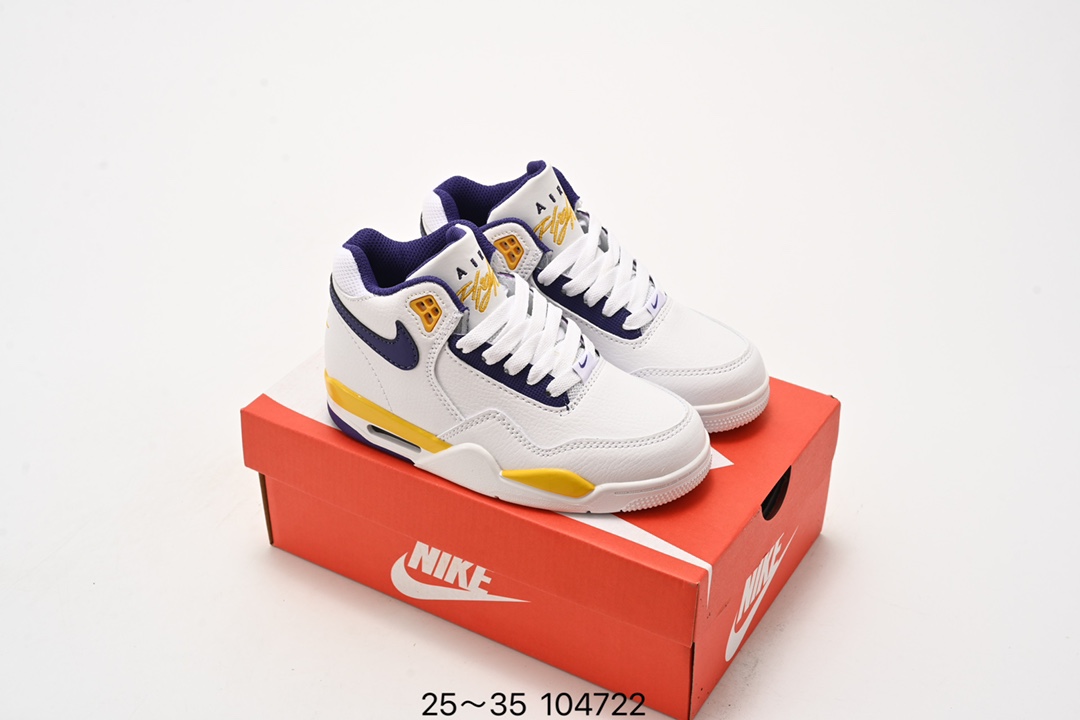 图片[9]-乔丹 Flight 系列气垫篮球鞋25-35 Air Flight Legacy 鞋底采用了与 Air Jordan 4、Air Flight 89 同款，令整体轮廓与这两款经典球鞋颇为相似。后跟的 Nike Air 刺绣也极具复古 OG 风格。-选品中心