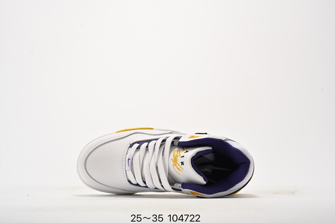 图片[4]-乔丹 Flight 系列气垫篮球鞋25-35 Air Flight Legacy 鞋底采用了与 Air Jordan 4、Air Flight 89 同款，令整体轮廓与这两款经典球鞋颇为相似。后跟的 Nike Air 刺绣也极具复古 OG 风格。-选品中心
