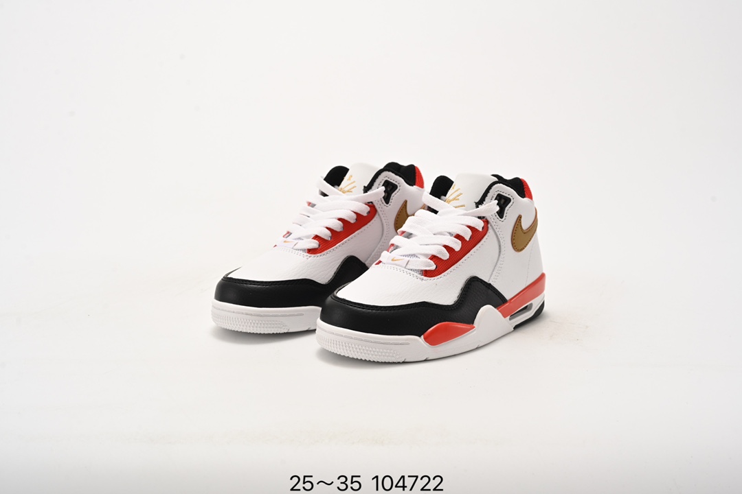 图片[8]-乔丹 Flight 系列气垫篮球鞋25-35 Air Flight Legacy 鞋底采用了与 Air Jordan 4、Air Flight 89 同款，令整体轮廓与这两款经典球鞋颇为相似。后跟的 Nike Air 刺绣也极具复古 OG 风格。-选品中心