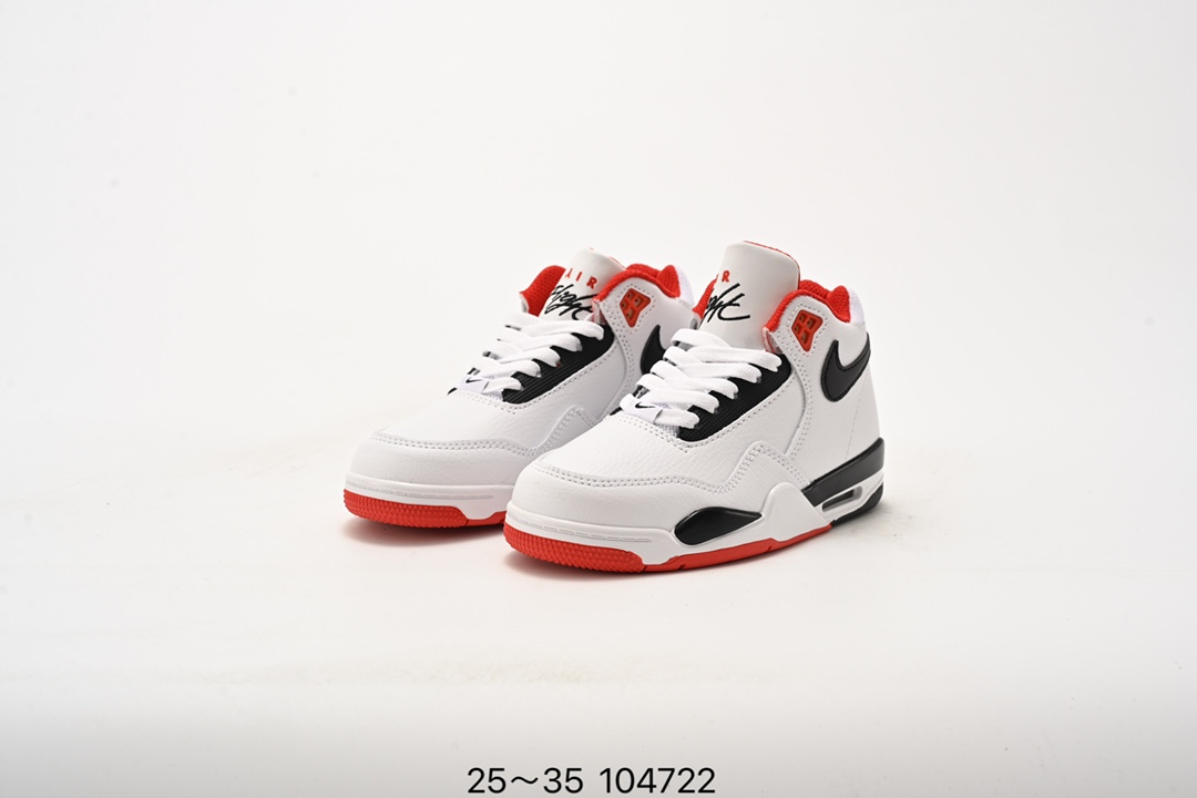 图片[8]-乔丹 Flight 系列气垫篮球鞋25-35 Air Flight Legacy 鞋底采用了与 Air Jordan 4、Air Flight 89 同款，令整体轮廓与这两款经典球鞋颇为相似。后跟的 Nike Air 刺绣也极具复古 OG 风格-选品中心