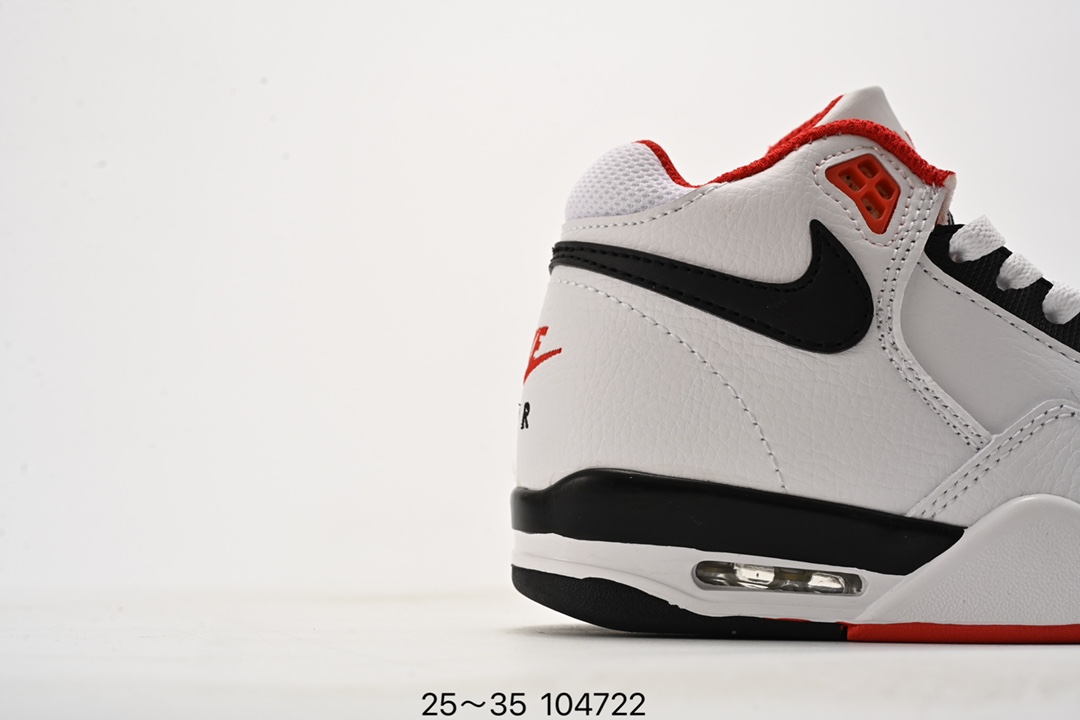 图片[2]-乔丹 Flight 系列气垫篮球鞋25-35 Air Flight Legacy 鞋底采用了与 Air Jordan 4、Air Flight 89 同款，令整体轮廓与这两款经典球鞋颇为相似。后跟的 Nike Air 刺绣也极具复古 OG 风格-选品中心