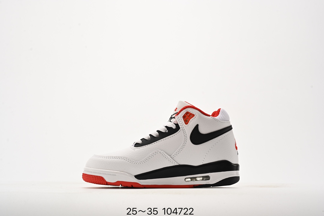 图片[3]-乔丹 Flight 系列气垫篮球鞋25-35 Air Flight Legacy 鞋底采用了与 Air Jordan 4、Air Flight 89 同款，令整体轮廓与这两款经典球鞋颇为相似。后跟的 Nike Air 刺绣也极具复古 OG 风格-选品中心