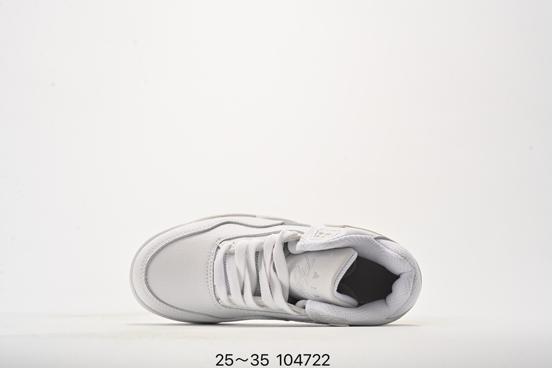 图片[4]-乔丹 Flight 系列气垫篮球鞋25-35 Air Flight Legacy 鞋底采用了与 Air Jordan 4、Air Flight 89 同款，令整体轮廓与这两款经典球鞋颇为相似。后跟的 Nike Air 刺绣也极具复古 OG 风格-选品中心