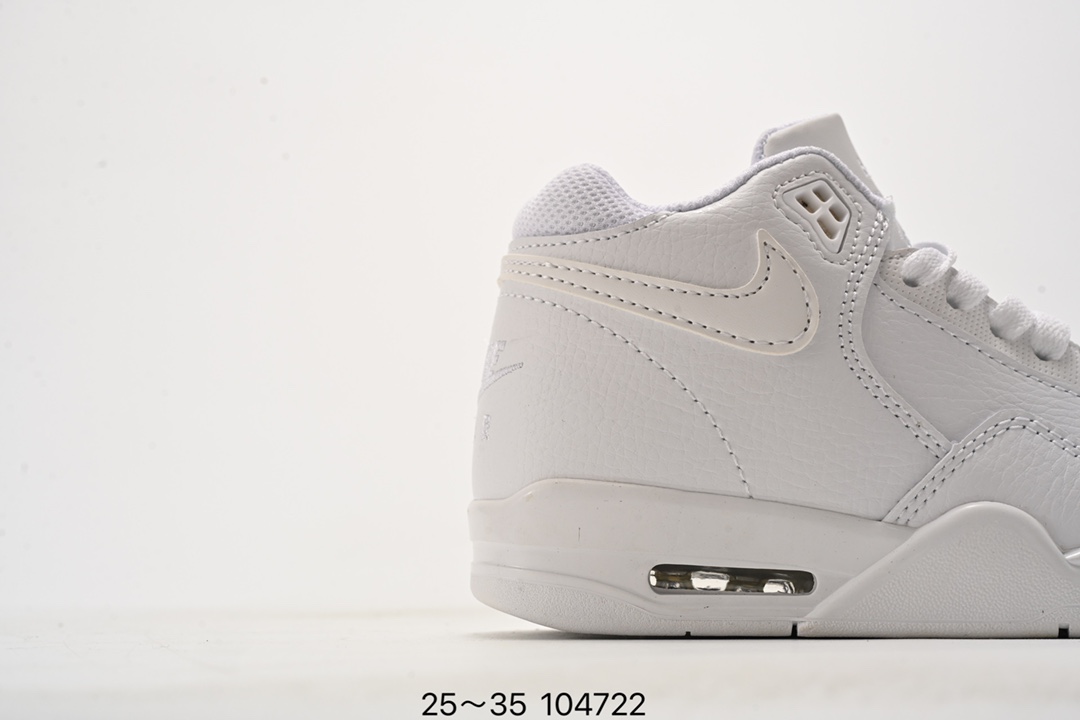 图片[2]-乔丹 Flight 系列气垫篮球鞋25-35 Air Flight Legacy 鞋底采用了与 Air Jordan 4、Air Flight 89 同款，令整体轮廓与这两款经典球鞋颇为相似。后跟的 Nike Air 刺绣也极具复古 OG 风格-选品中心