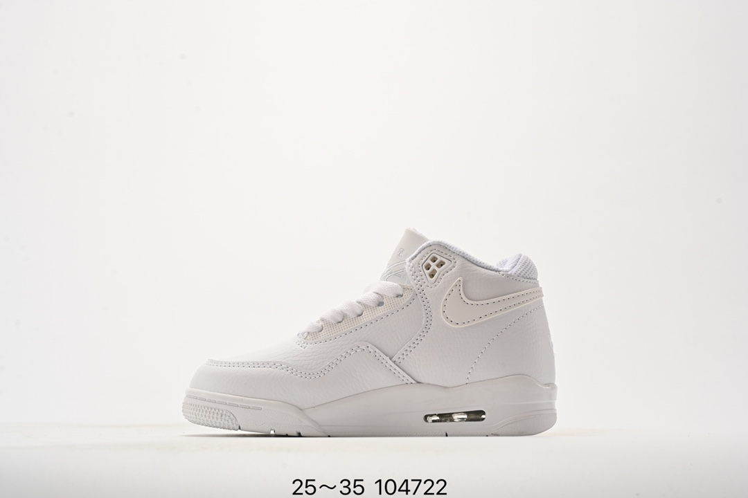 图片[3]-乔丹 Flight 系列气垫篮球鞋25-35 Air Flight Legacy 鞋底采用了与 Air Jordan 4、Air Flight 89 同款，令整体轮廓与这两款经典球鞋颇为相似。后跟的 Nike Air 刺绣也极具复古 OG 风格-选品中心