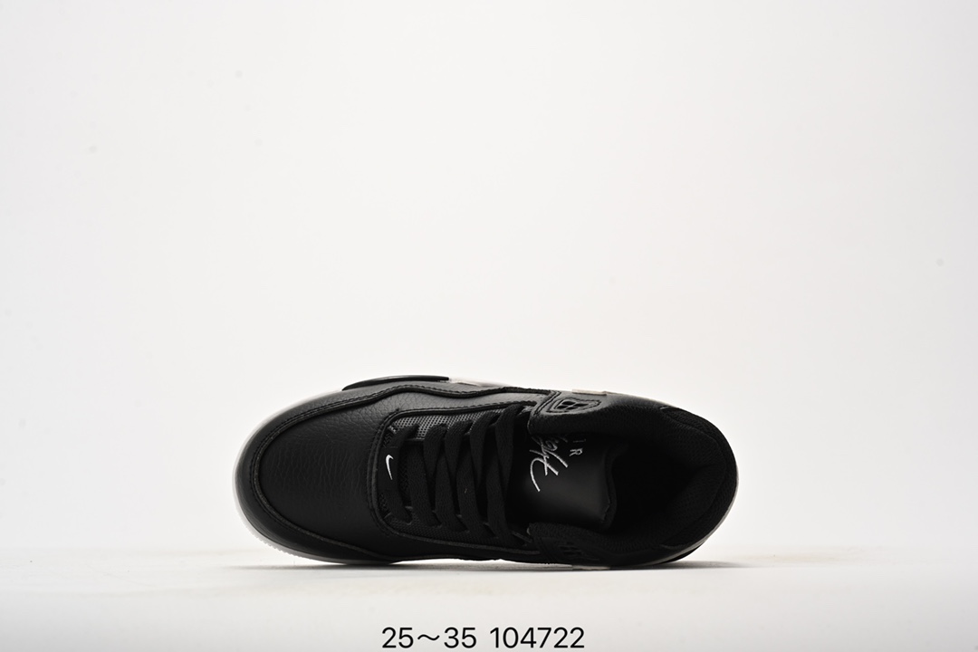 图片[8]-乔丹 Flight 气垫篮球鞋25-35 Air Flight Legacy 鞋底采用了与 Air Jordan 4、Air Flight 89 同款，令整体轮廓与这两款经典球鞋颇为相似。后跟的 Nike Air 刺绣也极具复古 OG 风格-选品中心