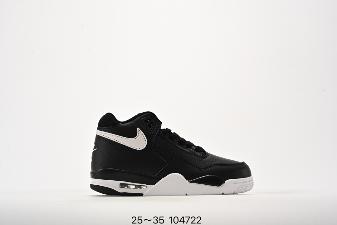 图片[6]-乔丹 Flight 气垫篮球鞋25-35 Air Flight Legacy 鞋底采用了与 Air Jordan 4、Air Flight 89 同款，令整体轮廓与这两款经典球鞋颇为相似。后跟的 Nike Air 刺绣也极具复古 OG 风格-选品中心