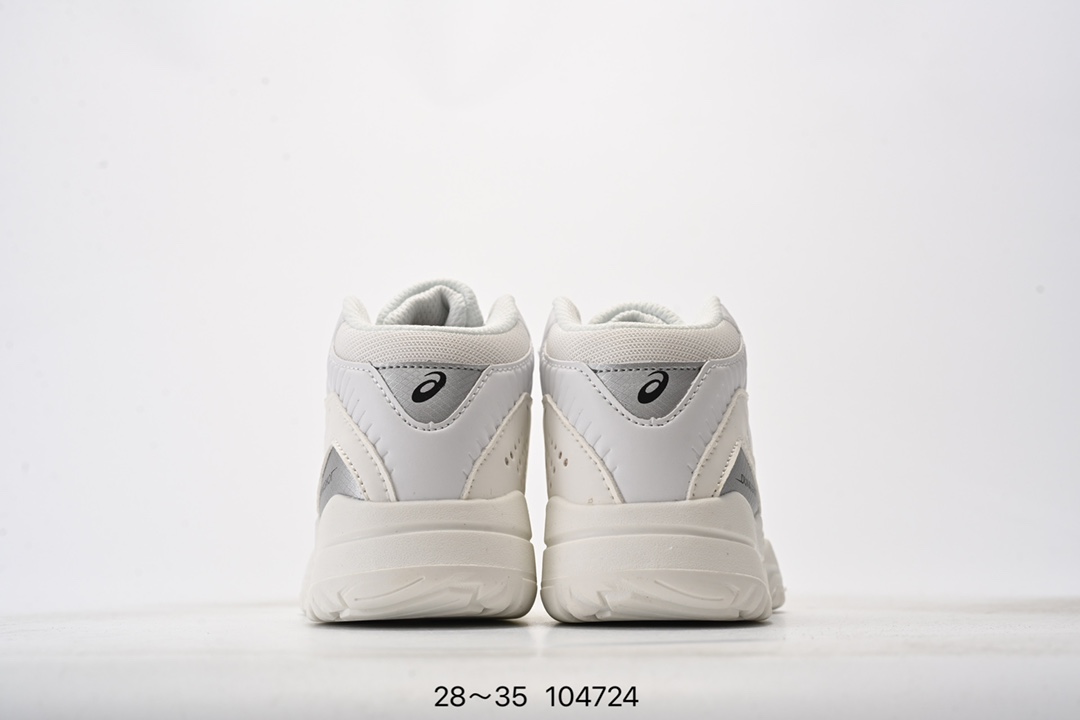 图片[7]-Asics Gelhoop V14 白橙 亚瑟士官方 减震助弹防滑篮球鞋 中底采用了FLYTEFOAM和FLYTEFOAM PROPEL中底，提供了更加良好的缓震和回弹性。鞋底的RISETRUSS稳定片，提供稳定的同时可以提高脚步的灵活度。鞋面采用网眼和PU薄膜结合，兼具了鞋款的轻量性和透气性。延伸至前掌的RISETRUSS科技，增加推进效果，提供良好的稳定性。NON MAEKING无痕橡胶设计，减少对木地板的损伤。 货号：1064A006-100 尺码：28～35-选品中心