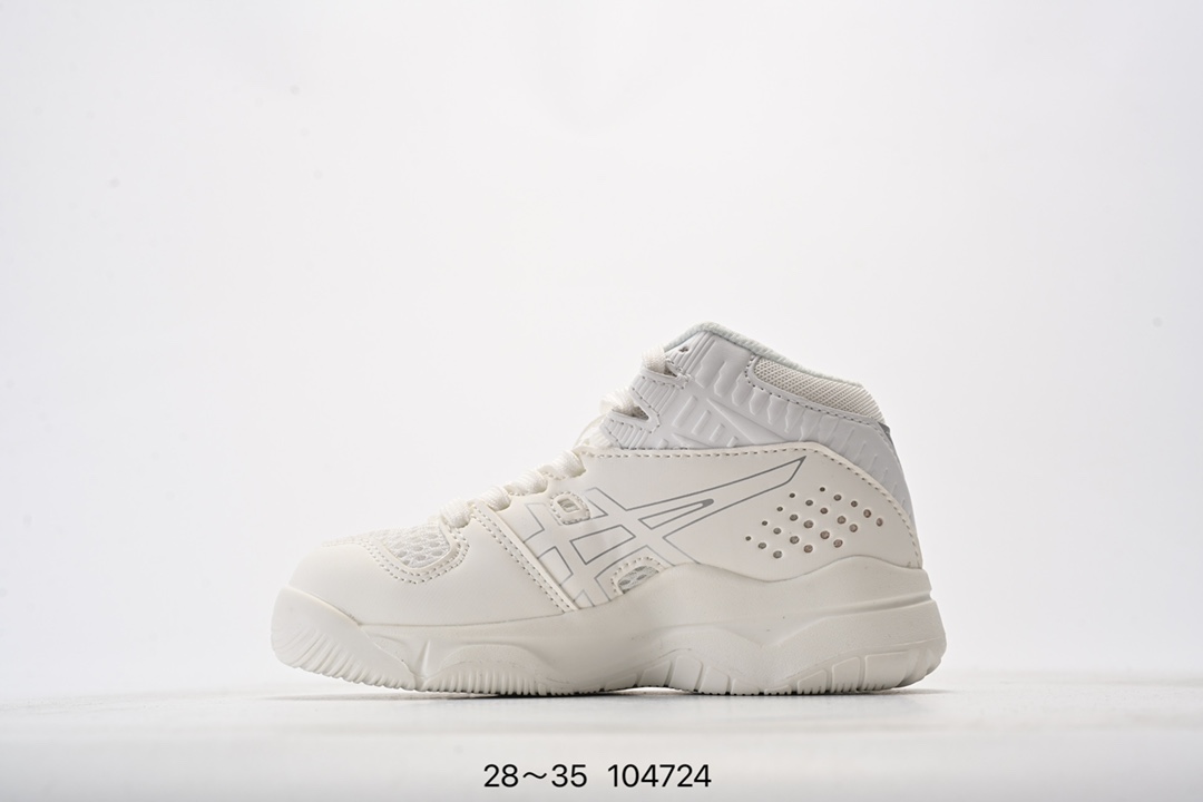 图片[8]-集合图 Asics Gelhoop V14 白橙 亚瑟士官方 减震助弹防滑篮球鞋 中底采用了FLYTEFOAM和FLYTEFOAM PROPEL中底，提供了更加良好的缓震和回弹性。鞋底的RISETRUSS稳定片，提供稳定的同时可以提高脚步的灵活度。鞋面采用网眼和PU薄膜结合，兼具了鞋款的轻量性和透气性。延伸至前掌的RISETRUSS科技，增加推进效果，提供良好的稳定性。NON MAEKING无痕橡胶设计，减少对木地板的损伤。 货号：1064A006-100 尺码：28～35-选品中心