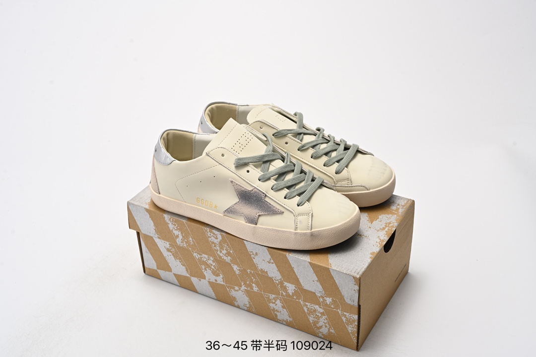 集合图💰120 Golden Goose小脏鞋GGDB脏脏鞋男女款做旧星星情侣内增高休闲板鞋 编号:109024