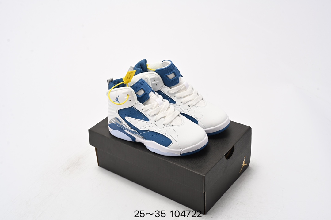 图片[3]-🈴️ 童鞋 Air Jordan Fltclb‘91 AJ 乔丹篮球鞋 全鞋身原档案刺绣细节精准还原 后跟内置原厂MD缓震中底内置搭载 货号： DC7329 尺码：25-35-选品中心