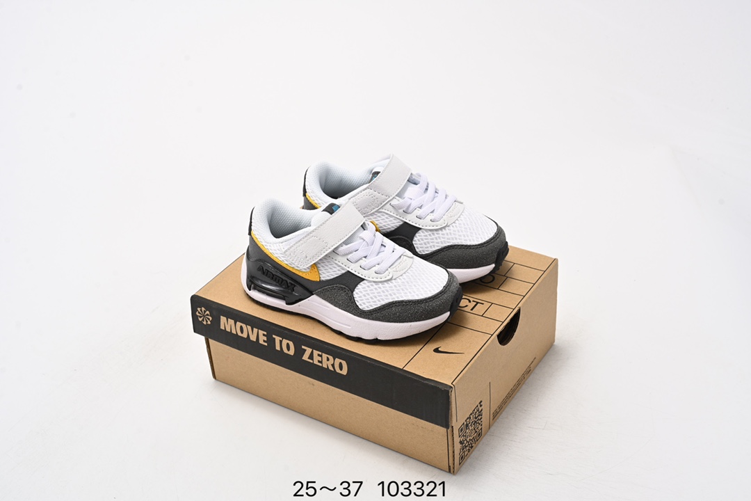图片[2]-🈴️ 童鞋 耐克Nike AIR MAX SYSTM (PS)网面后置气垫减震运动百搭慢跑鞋 货号： DM9537 001 尺码：25-37 ID：103321-选品中心